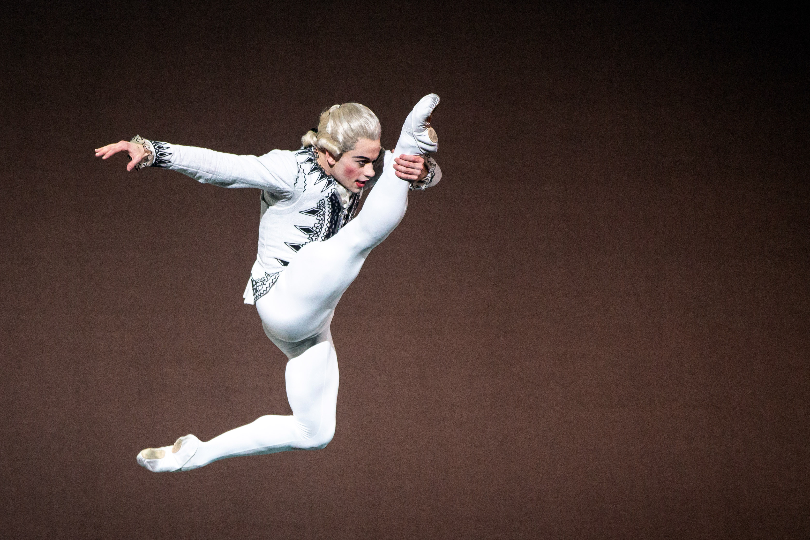 Boston Ballet’s Derek Dunn in Leonid Yakobson’s “Vestris.”