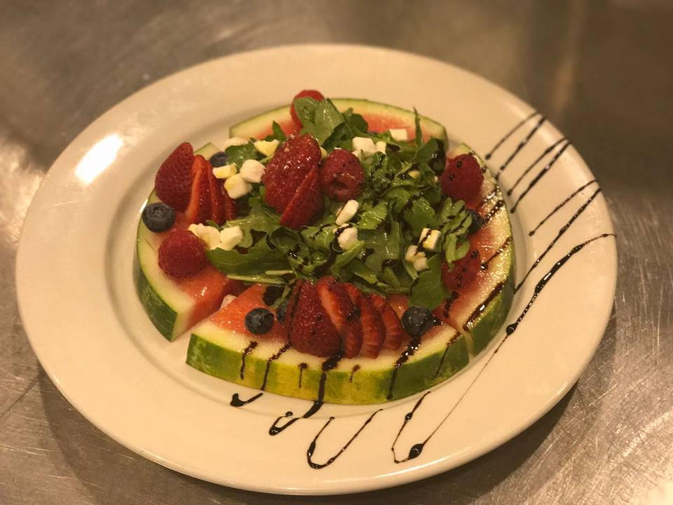 The watermelon salad was a delightful surprise.