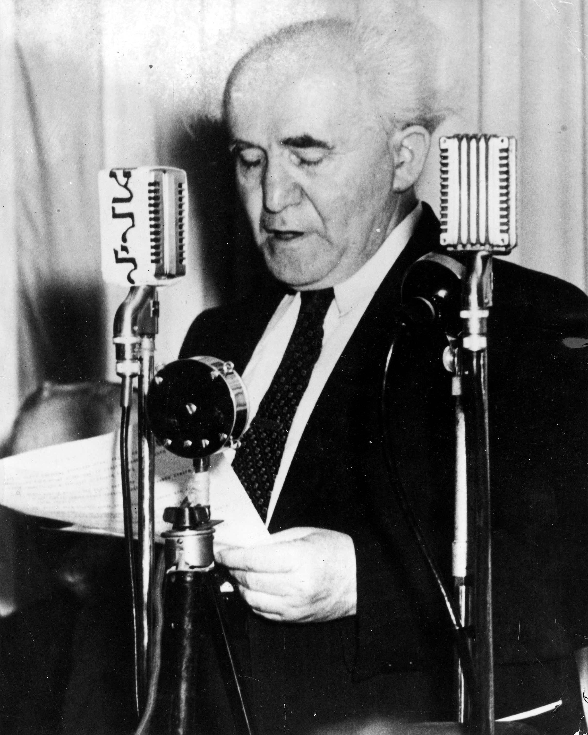 On May 14, 1948, Israeli Prime Minister David Ben-Gurion proclaimed the birth of the new Jewish state of Israel.