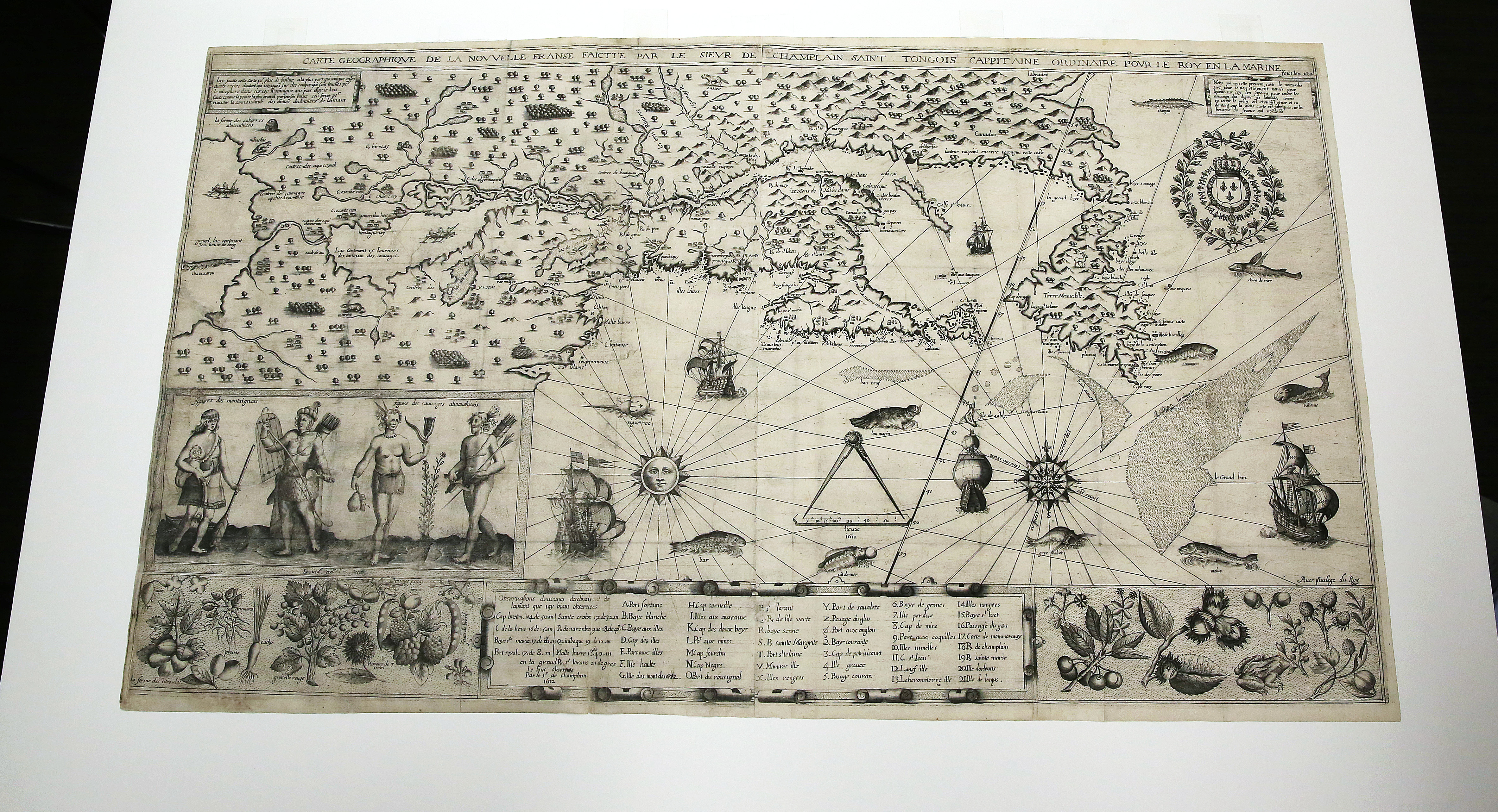 The map provided a description of New England’s coast and what would become Canada.