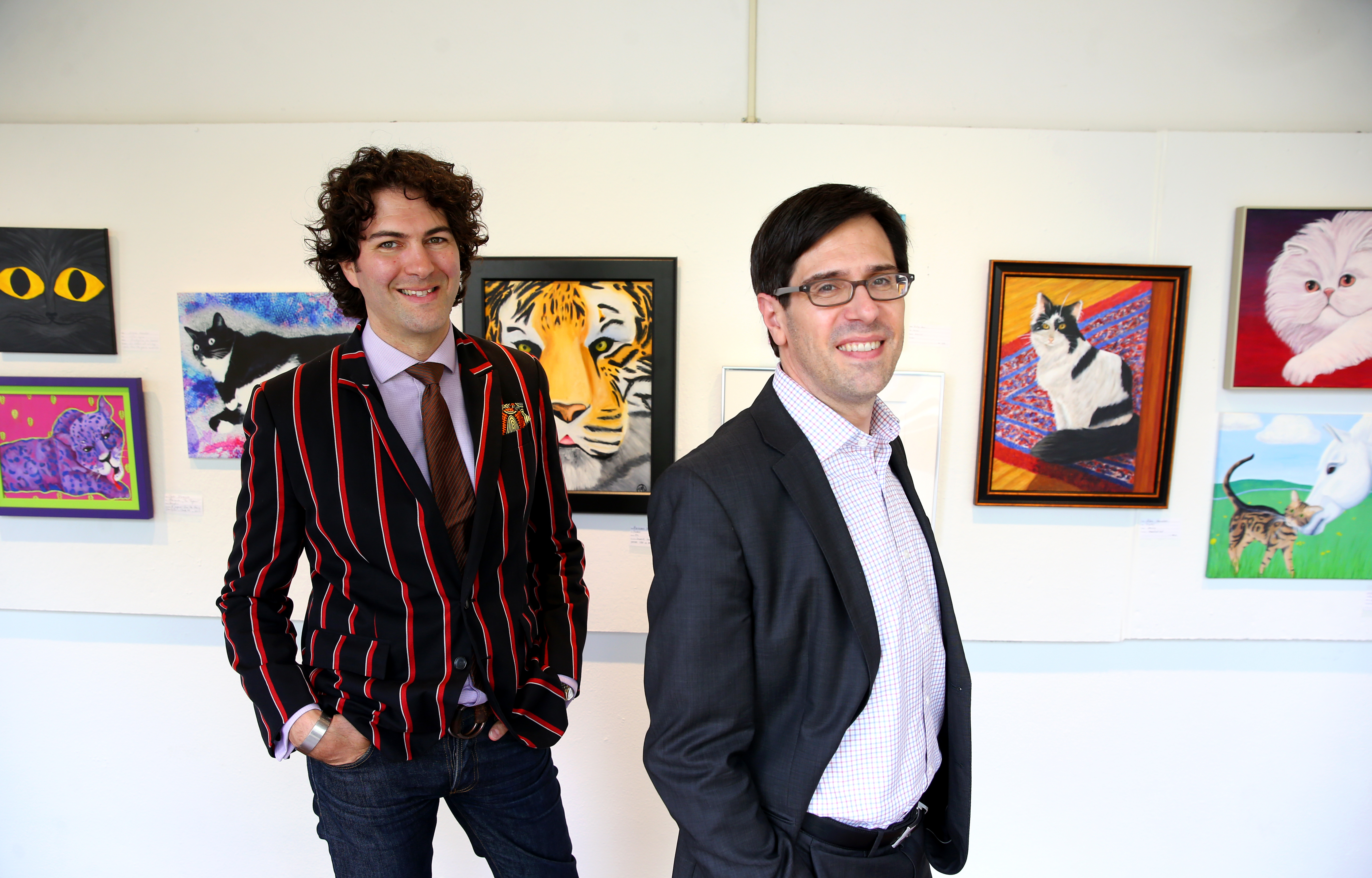 Adam Rozan (left), director of audience engagement at Worcester Art Museum, and Jon Seydl, director of curatorial affairs.