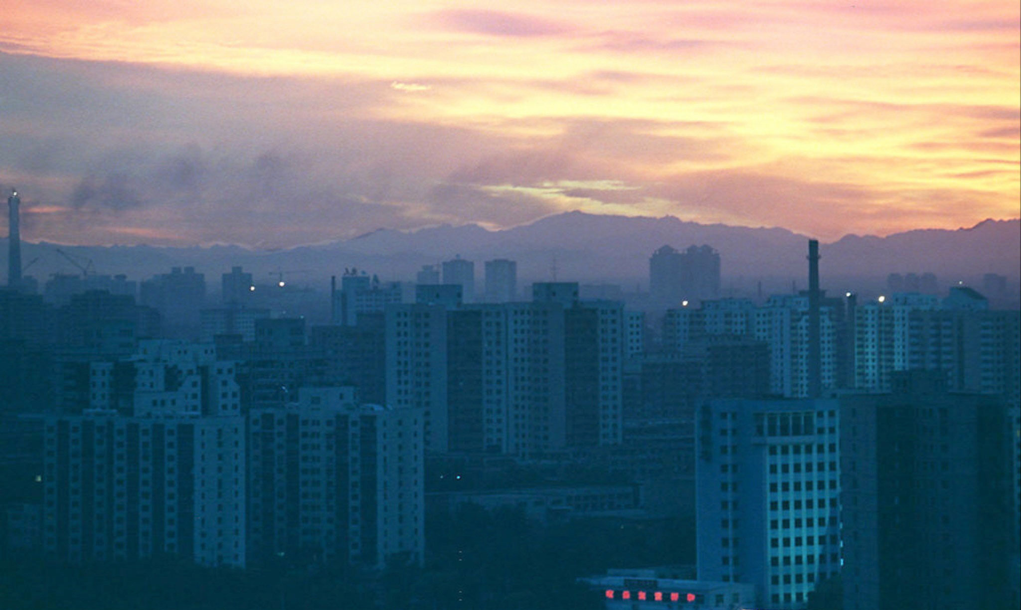 A blanket of smog over Beijing.