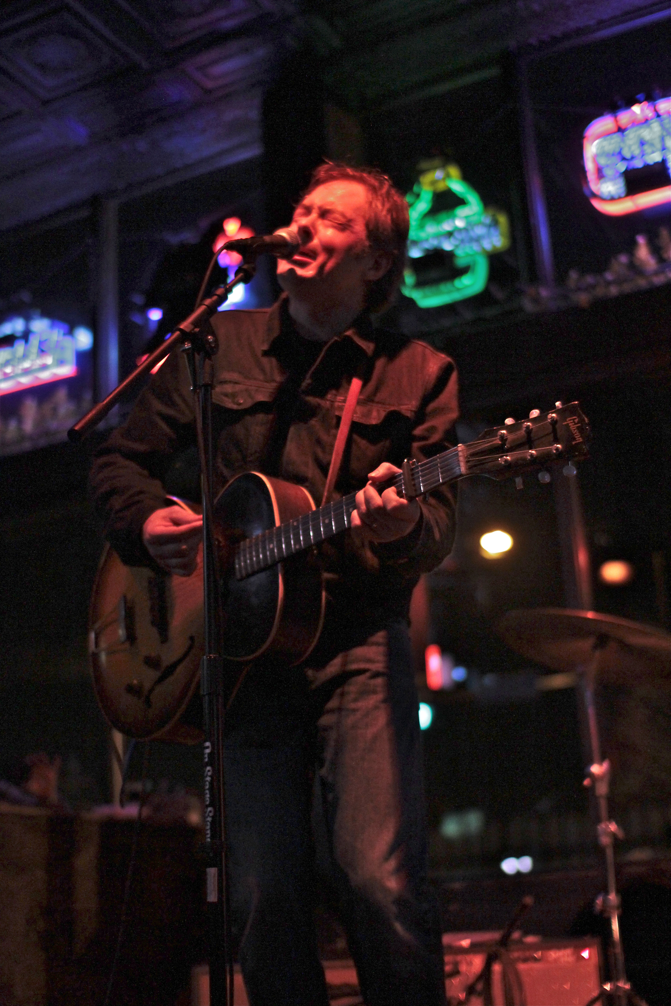 It was just Kevin Gordon and his guitar at the Lizard Lounge on Wednesday.