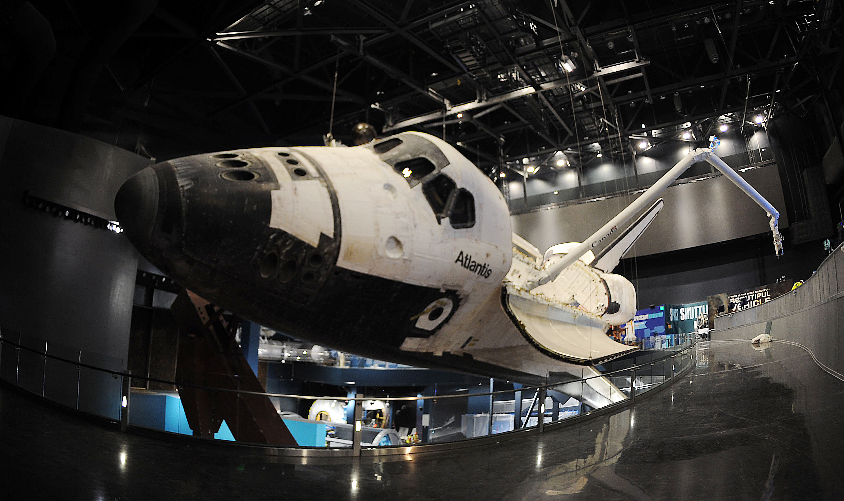 The Space Shuttle Atlantis.