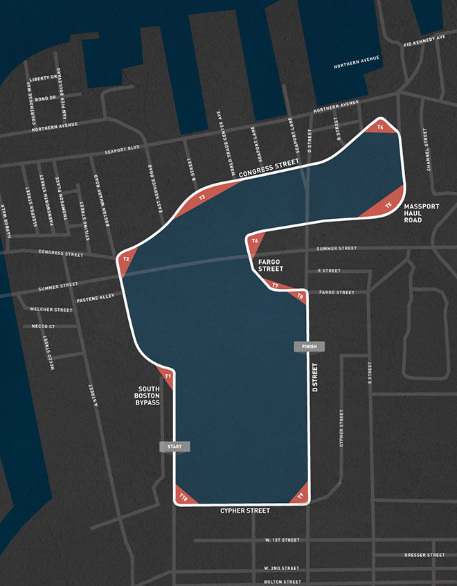 IndyCar posted the race course to a website set up for the event.