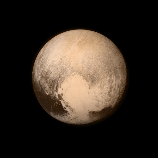 Scientists said they found vast frozen plains spanning a couple hundred miles in the heart-shaped area of Pluto, next door to its big, rugged mountains of water ice.