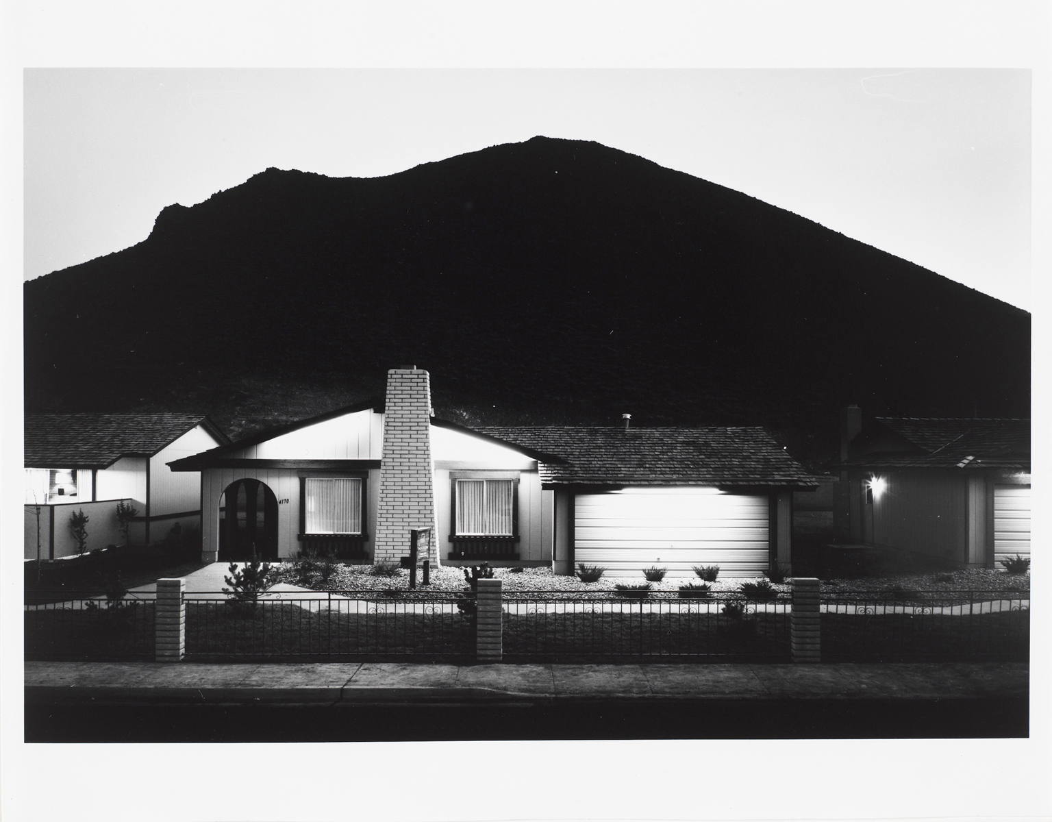 Lewis Baltz’s “Model Home, Shadow Mountain,” taken in 1977.