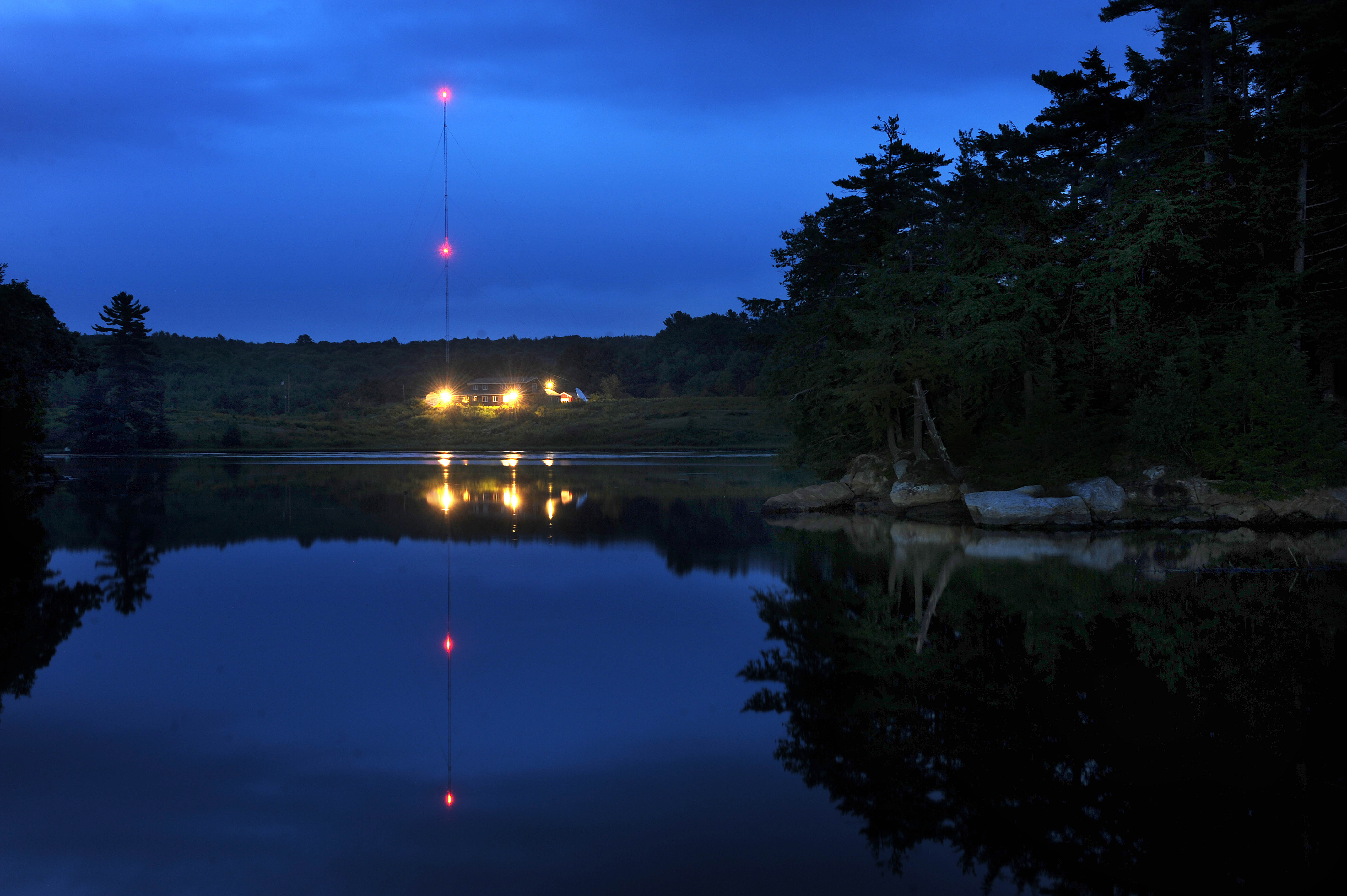 WJIB, run from this remote West Bath, Maine, location, is supported entirely by voluntary donations from about 2,300 avid listeners.