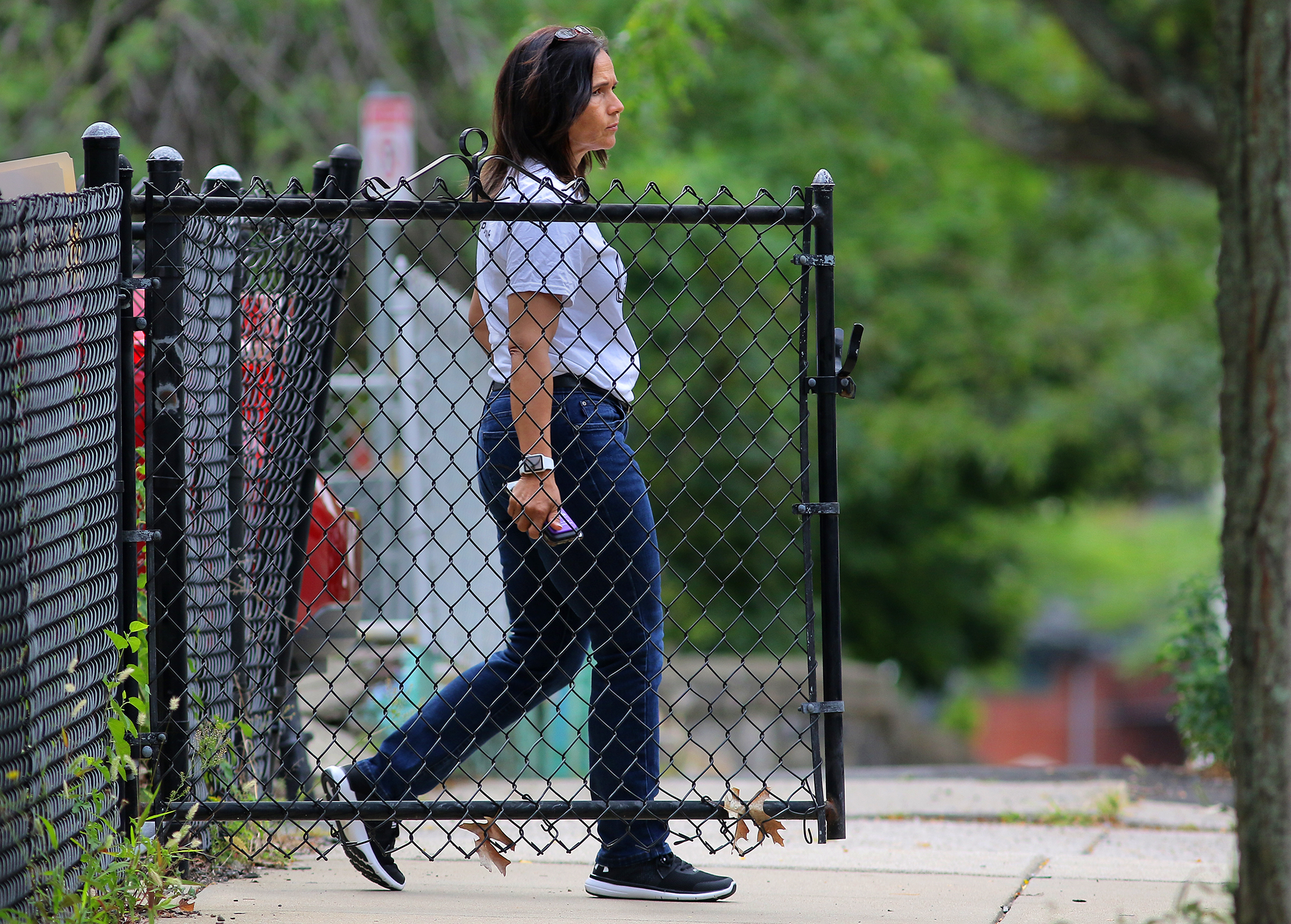 Cassellius left a home in Roxbury after speaking with a resident.