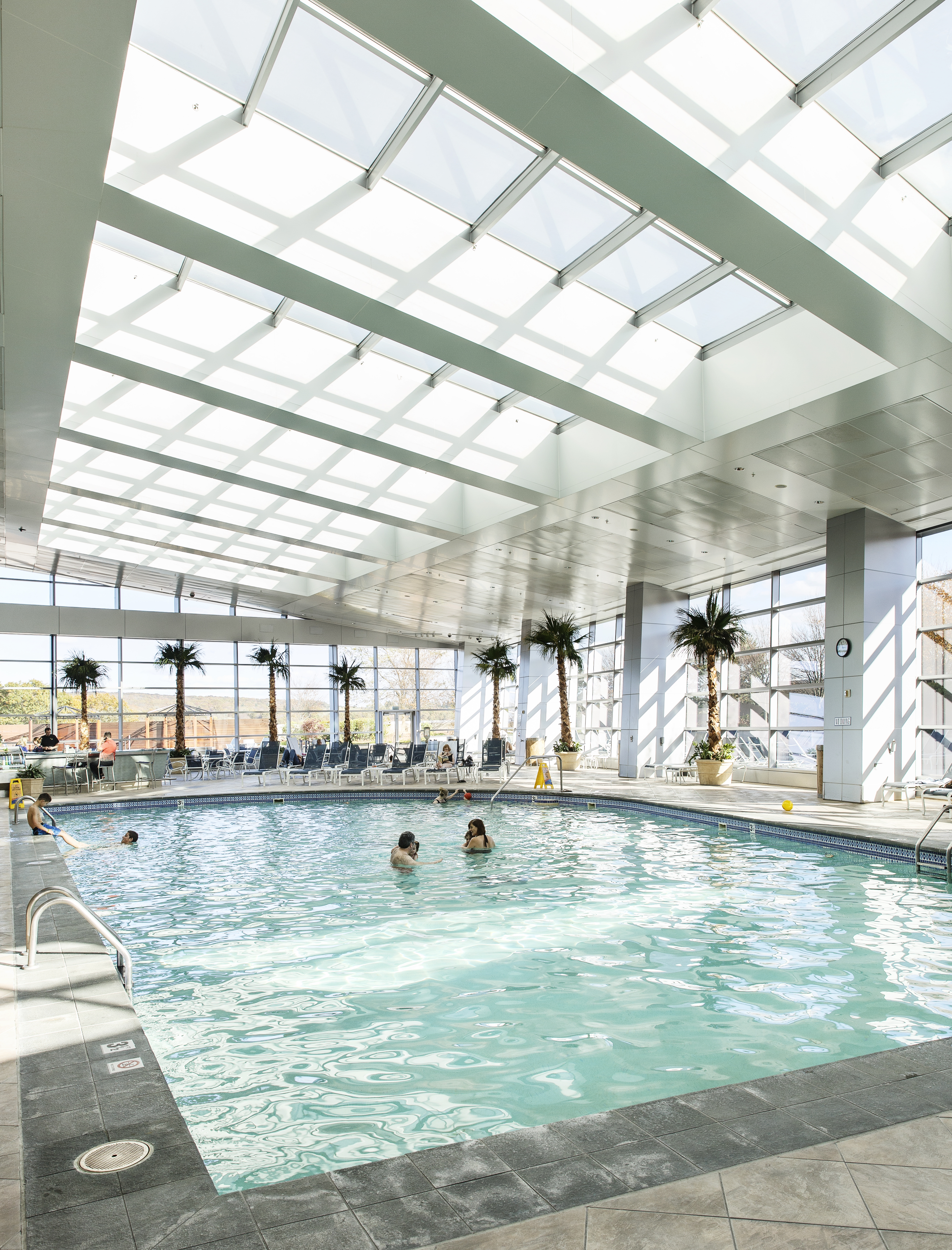 Swimming at Mohegan Sun.