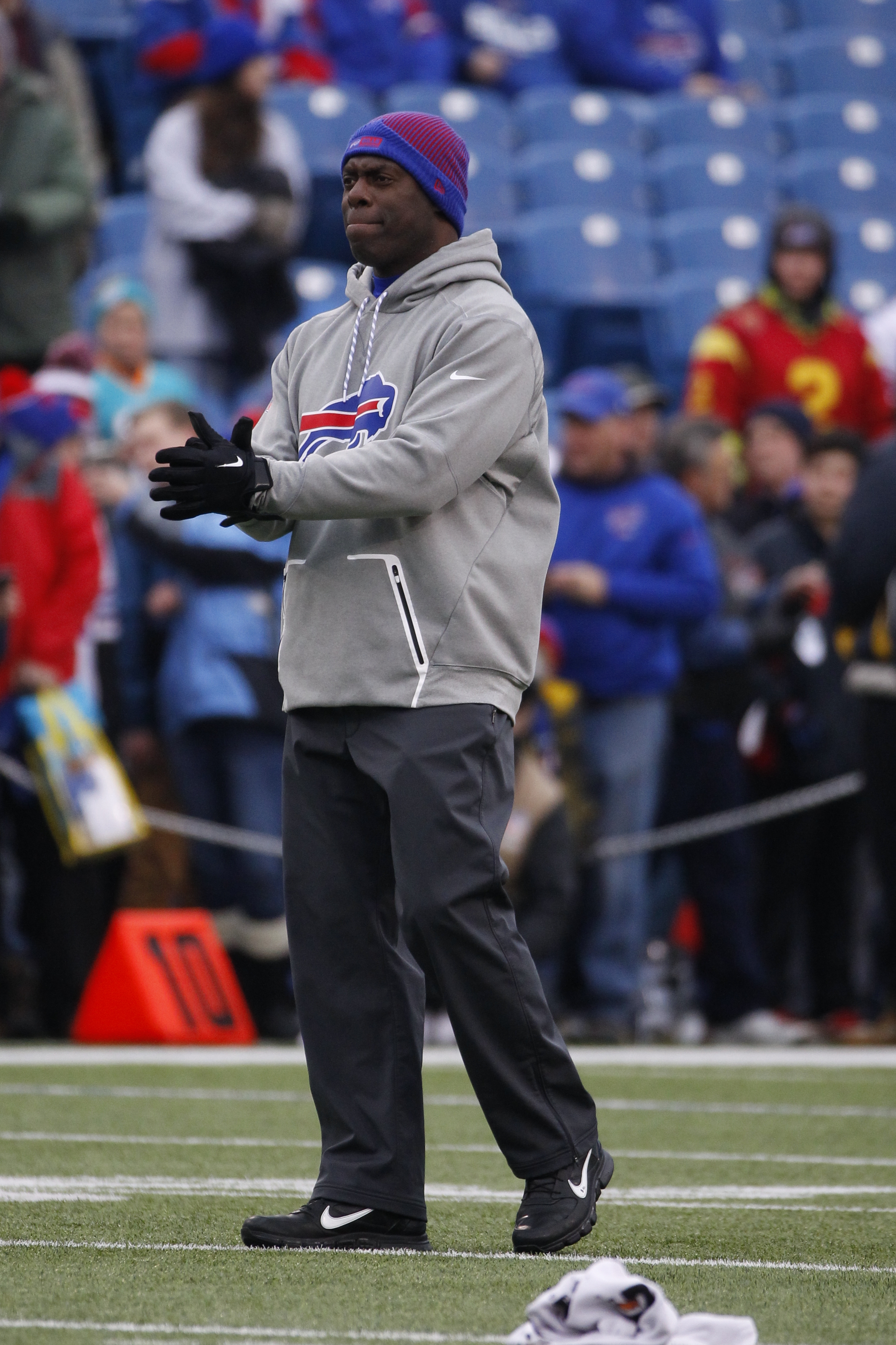 This is Anthony Lynn’s first year as Buffalo’s offensive coordinator.