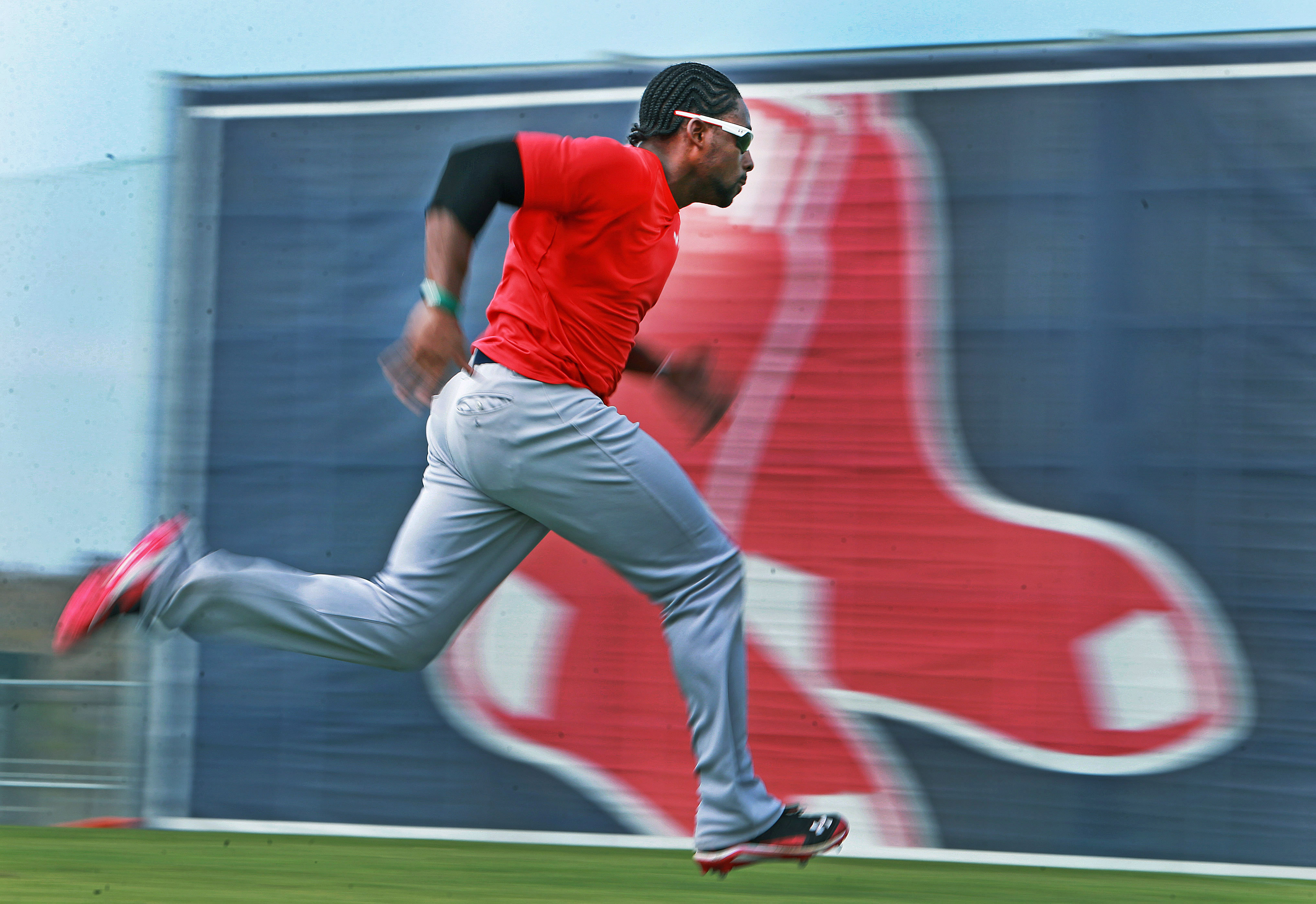 Jackie Bradley Jr. says the competitiveness of the testing kept it fun.