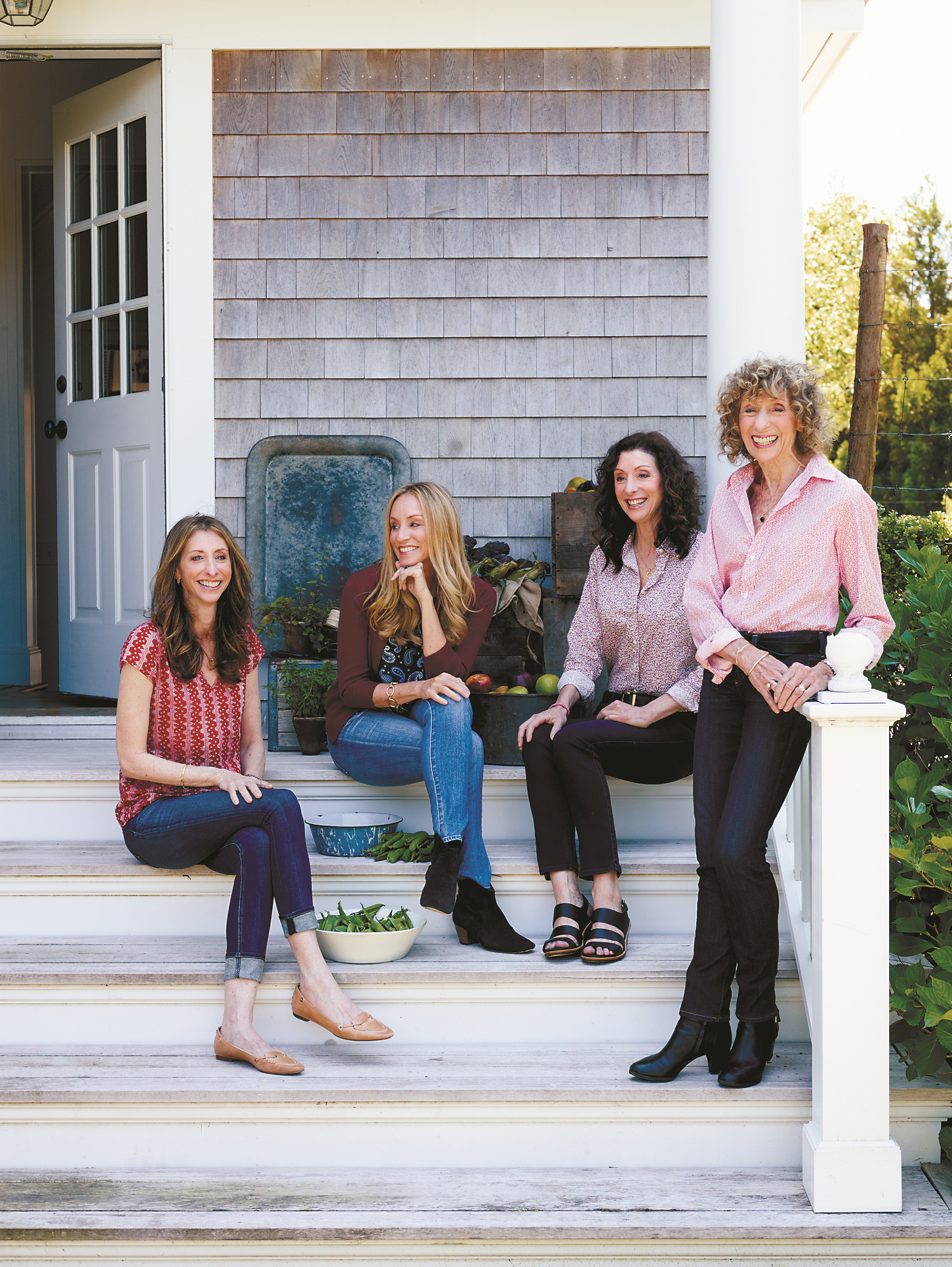 From left: Dana, Tracy, Lori, and Corky Pollan have combined to write a family cookbook.