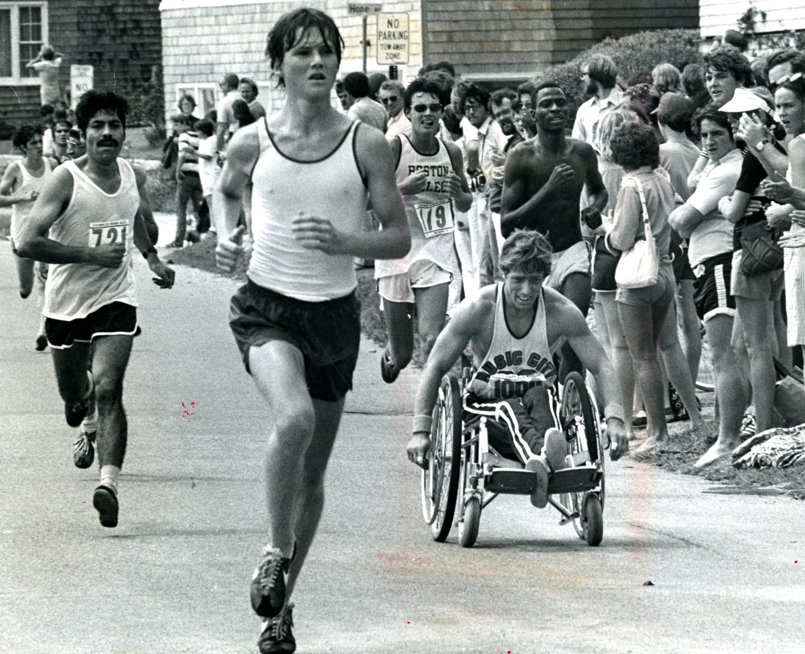 In 1976, Belmont’s Bob Hall was the wheelchair victor.