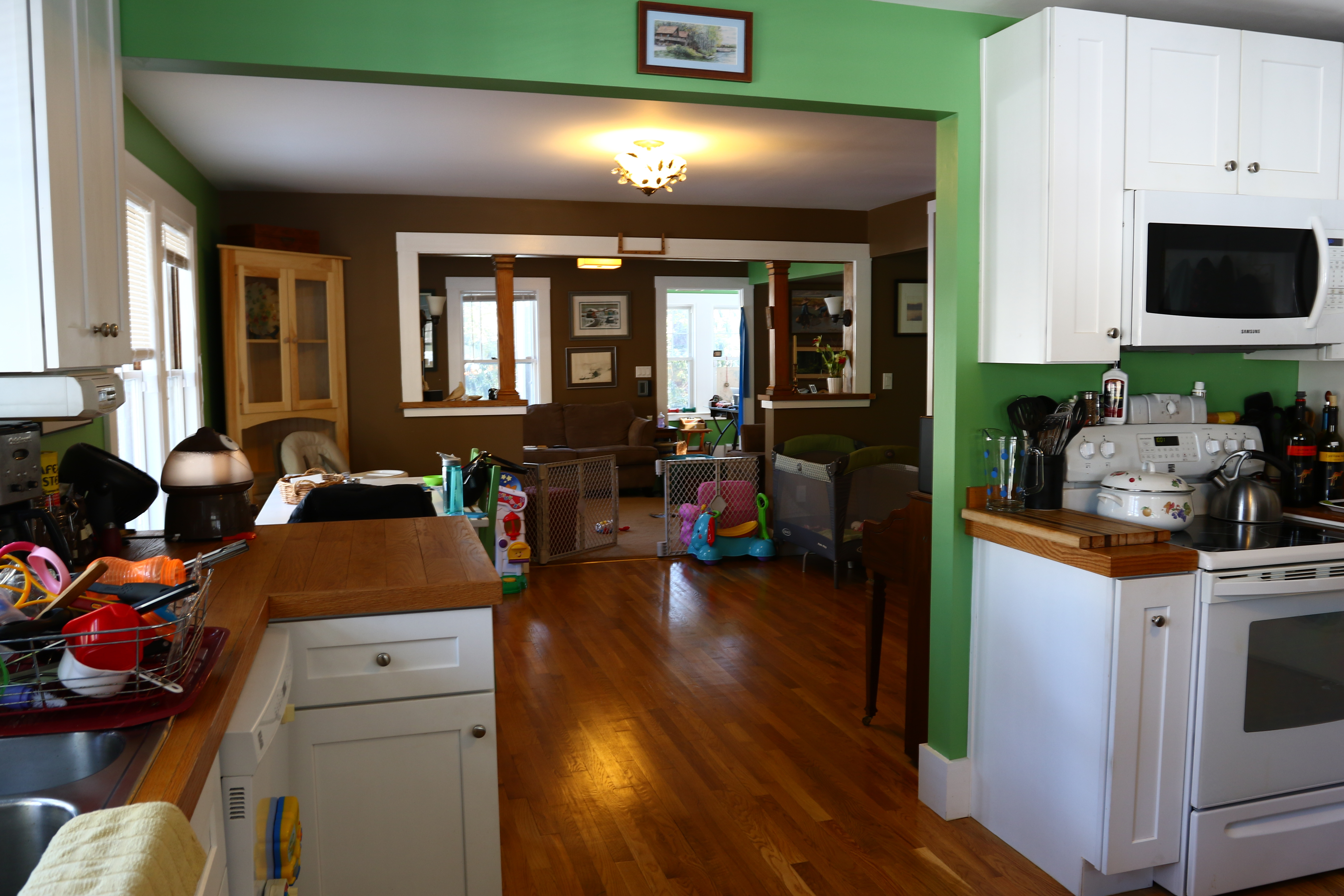 The The Robertses’ home after renovations.