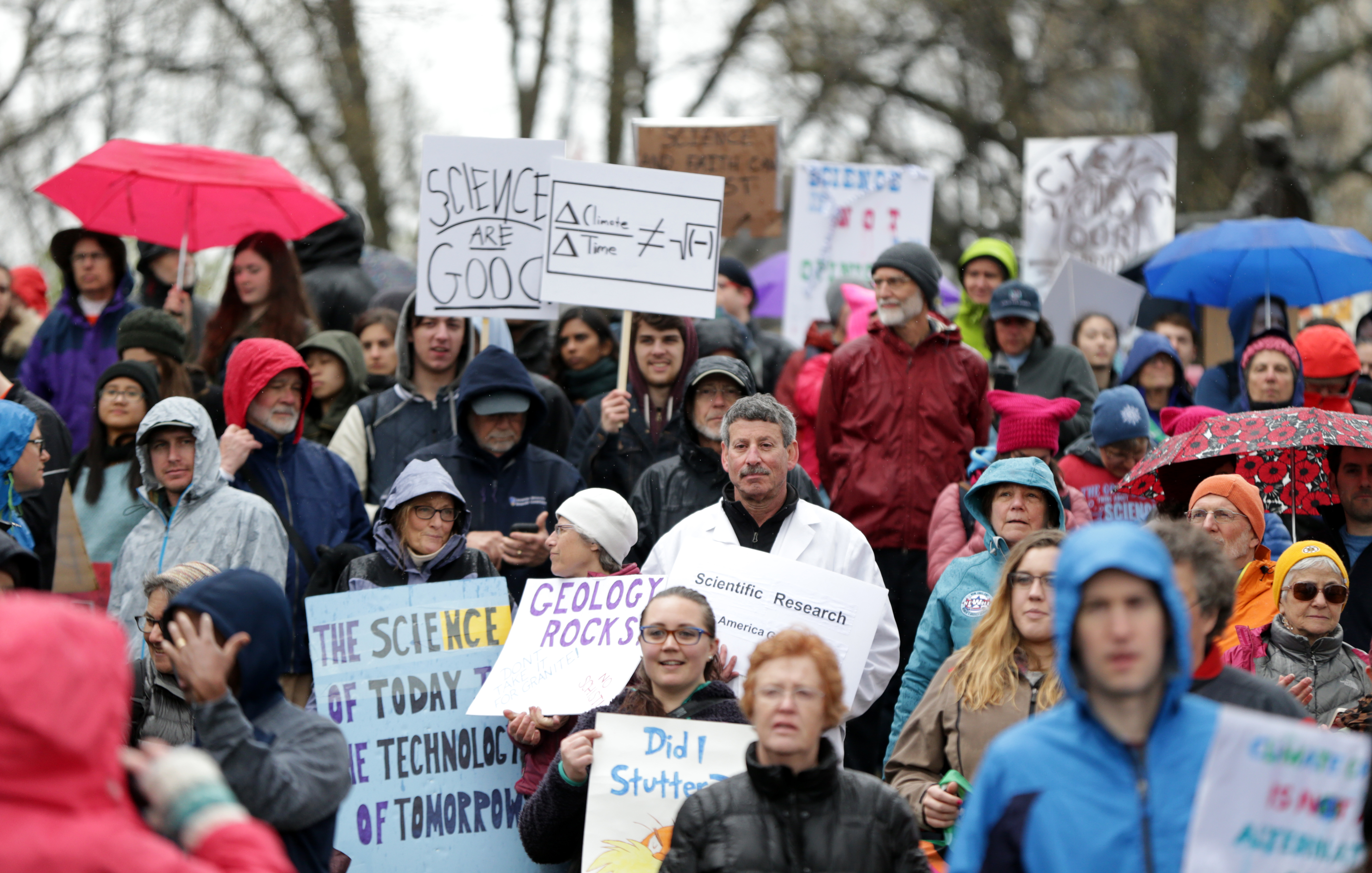 Thousands of science supporters gathered at the March For Science on Boston Common.