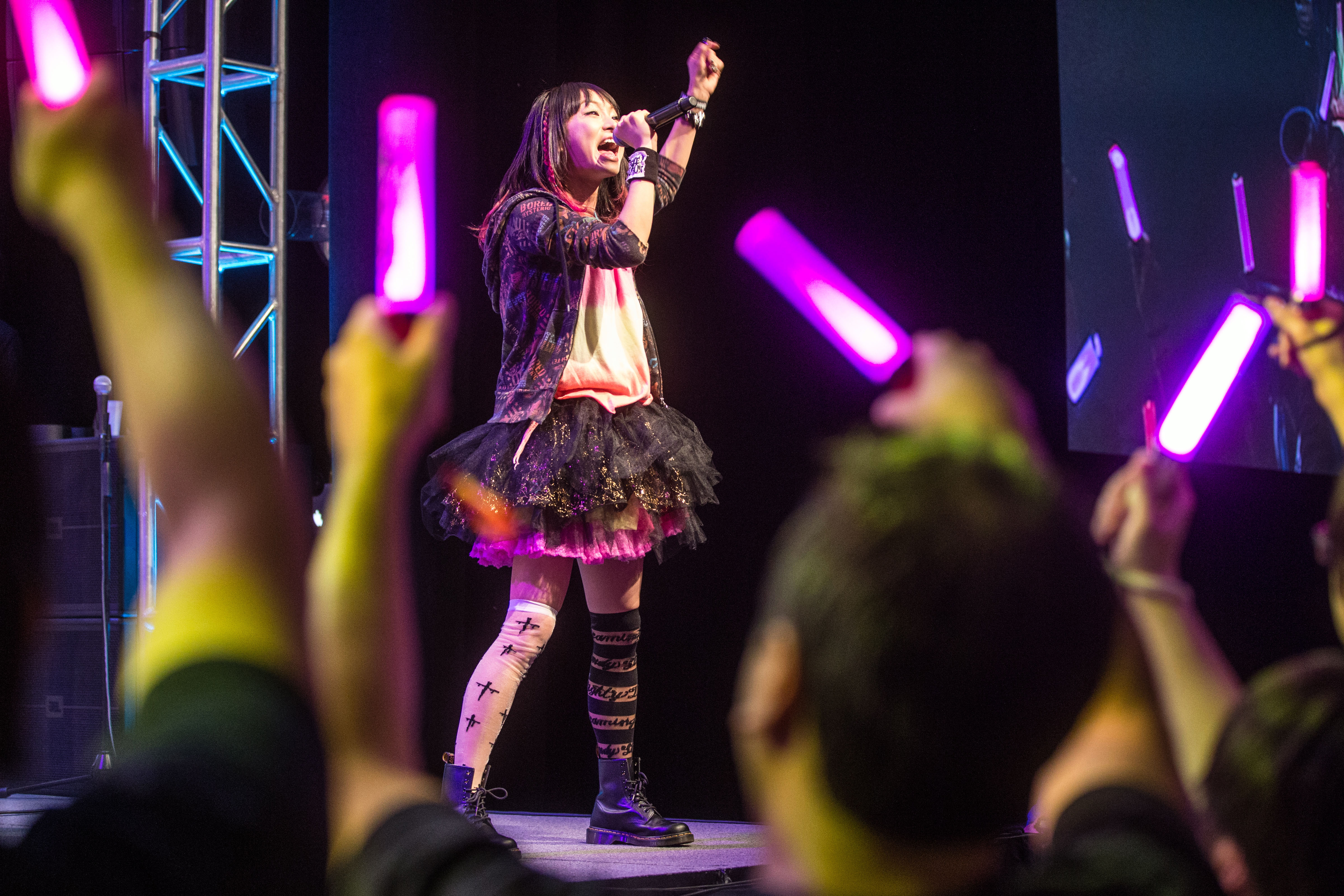 LiSA performed during Anime Boston.