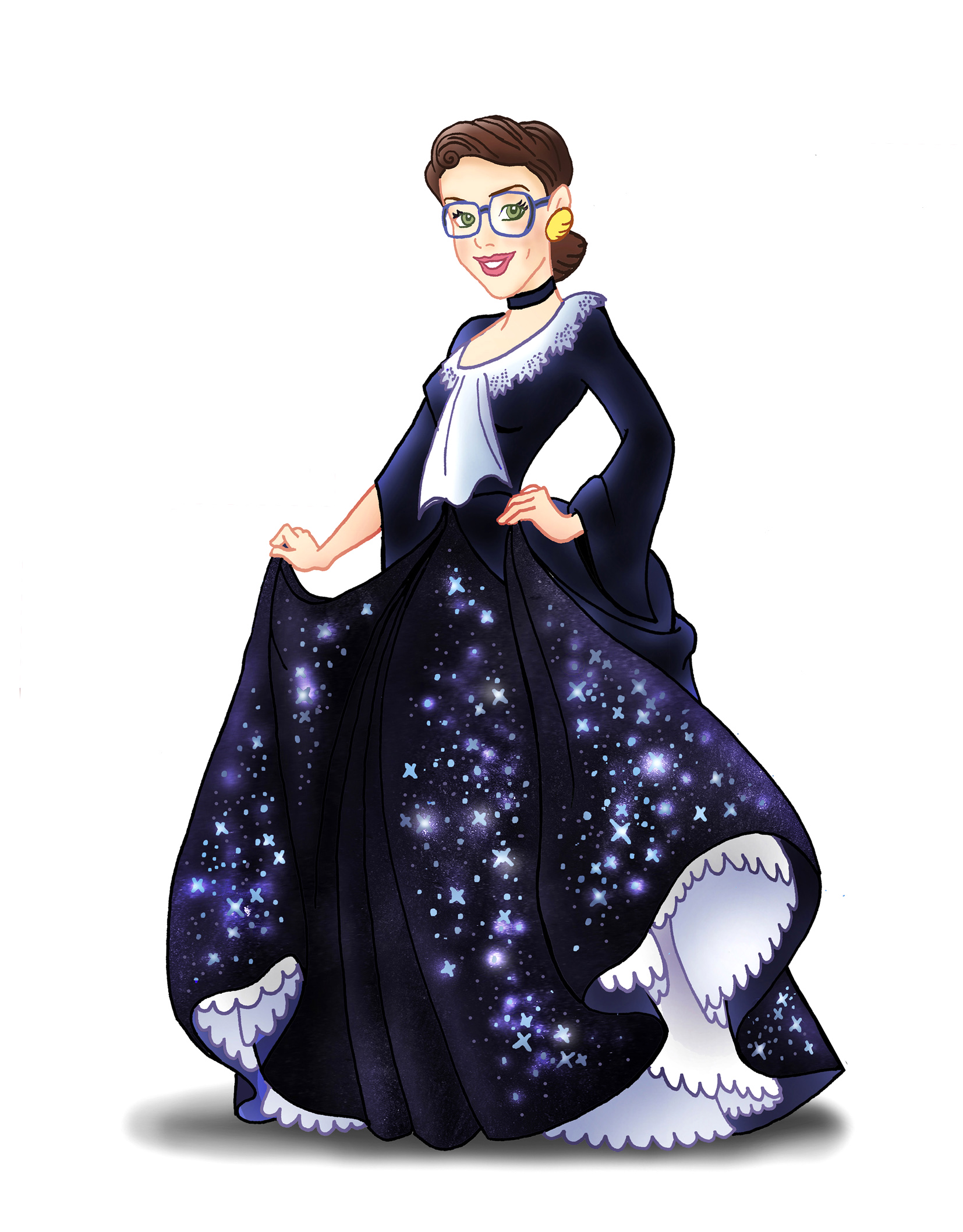 “Supreme Princess,” a.k.a. Ruth Bader Ginsberg, is one of several satirical images by British artist David Trumble that went viral.