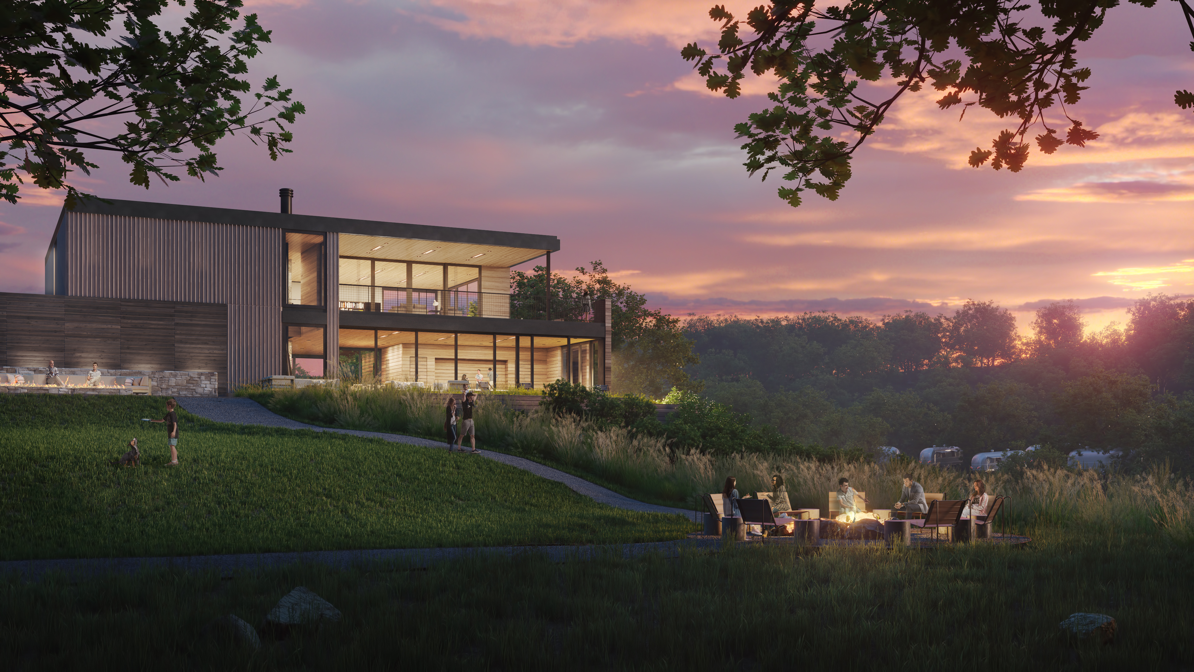A rendering of the Clubhouse.