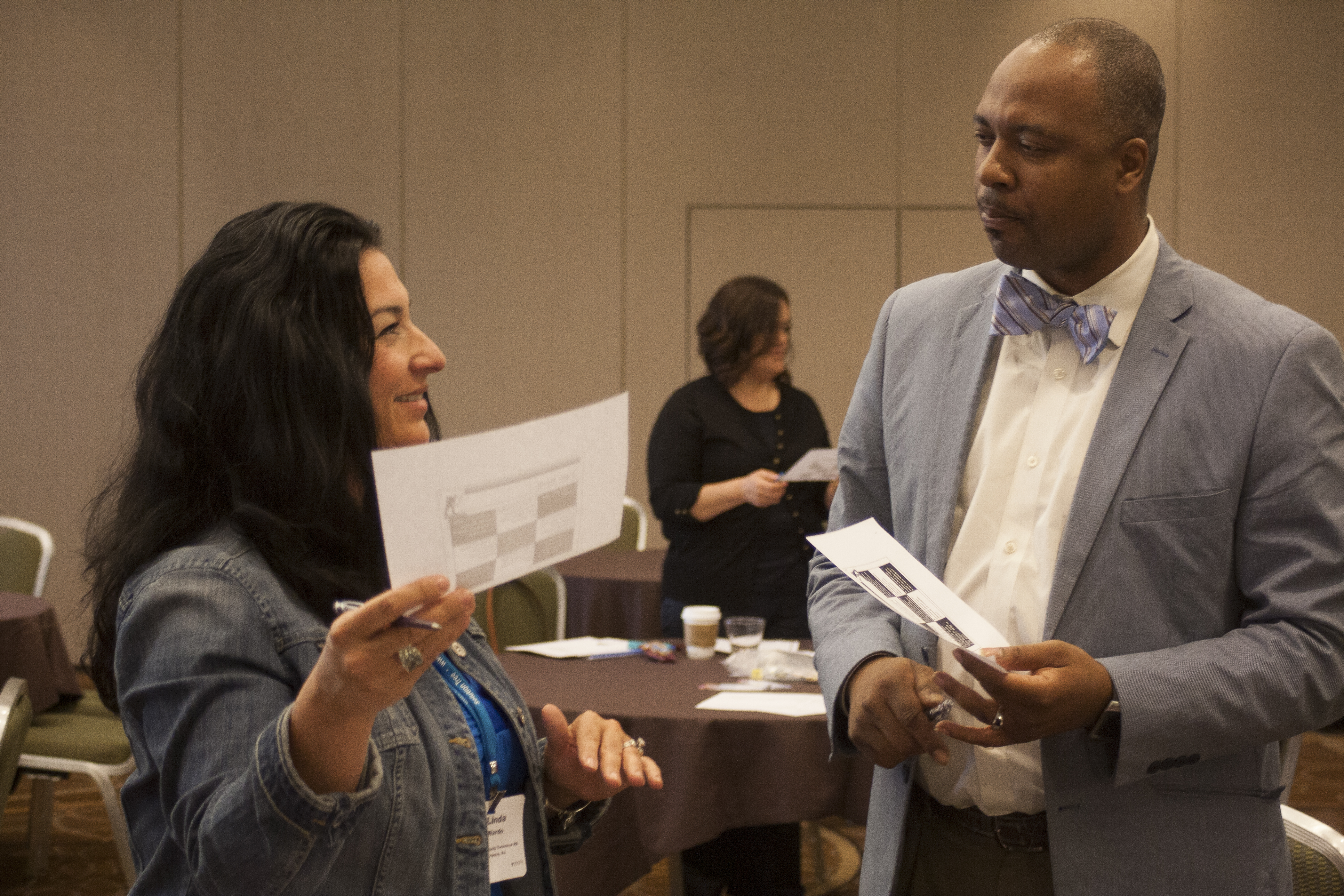 Educators from around the country, such as New Jersey teacher Linda Nardo and Mississippi principal William Trammell, attended Solution Tree’s Common Core conference in Boston in July.