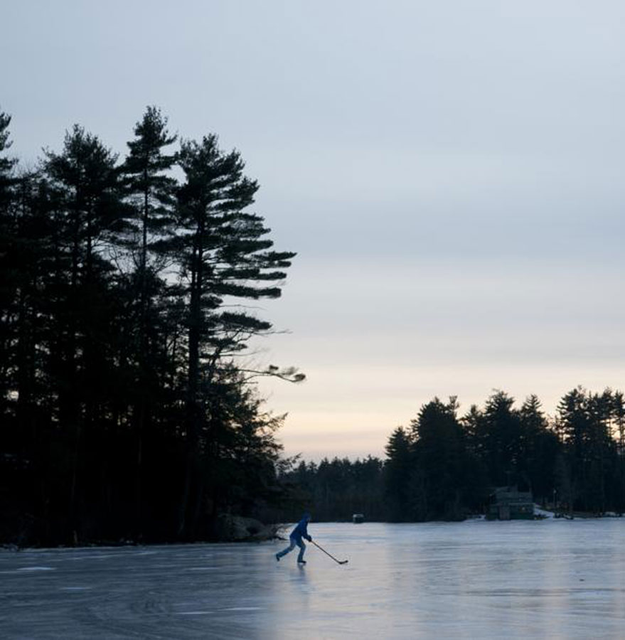 When the weather cooperates, Phillips Pond in Sandown, New Hampshire, offers 95 acres on which to glide.