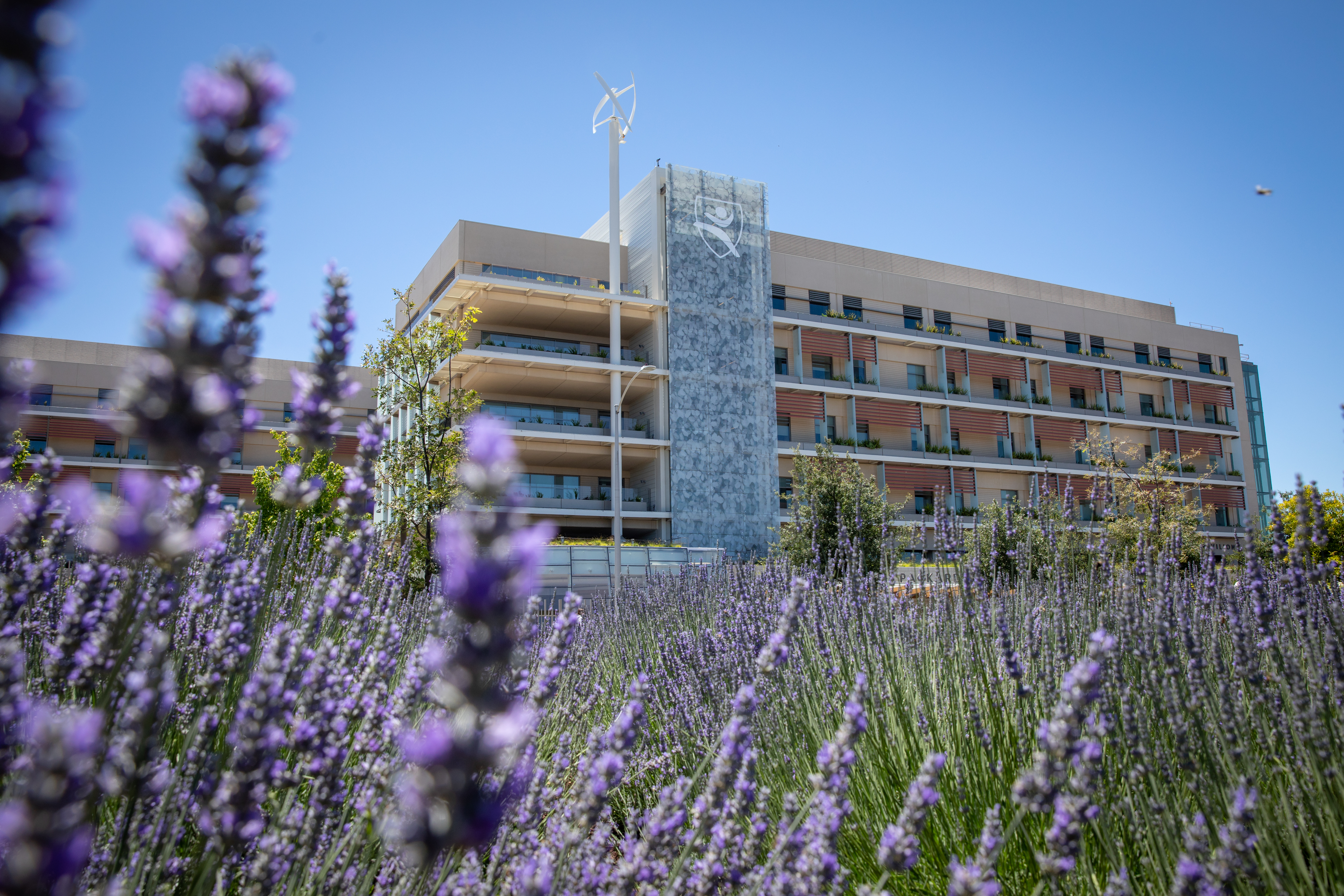 An outside view of the new Lucile Packard Children’s Hospital at Stanford in Palo Alto, Calif.
