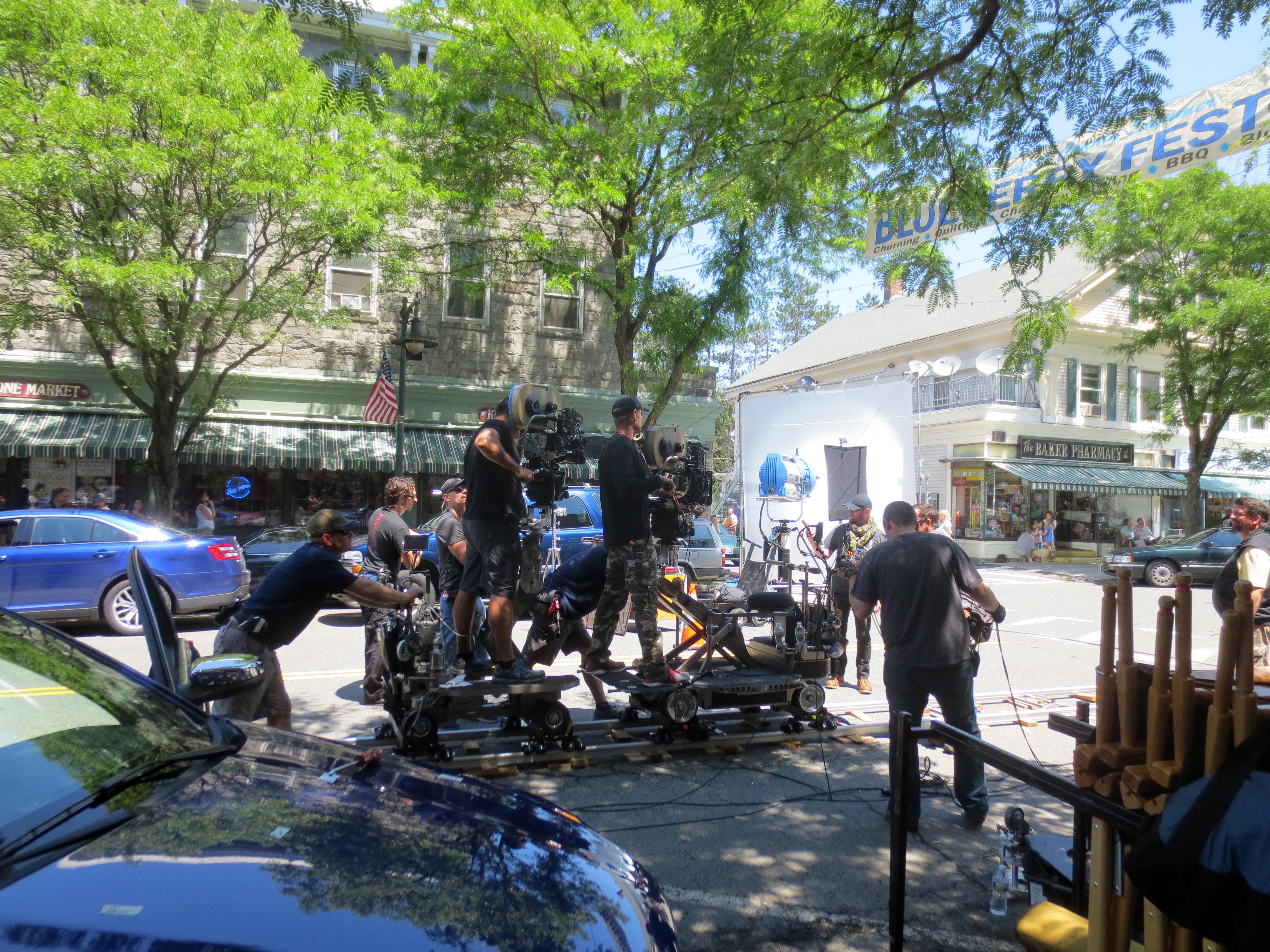 Some Shelburne Falls business owners were not thrilled about the filming, citing a loss of business when the street was closed, but many were reimbursed by Warner Bros.