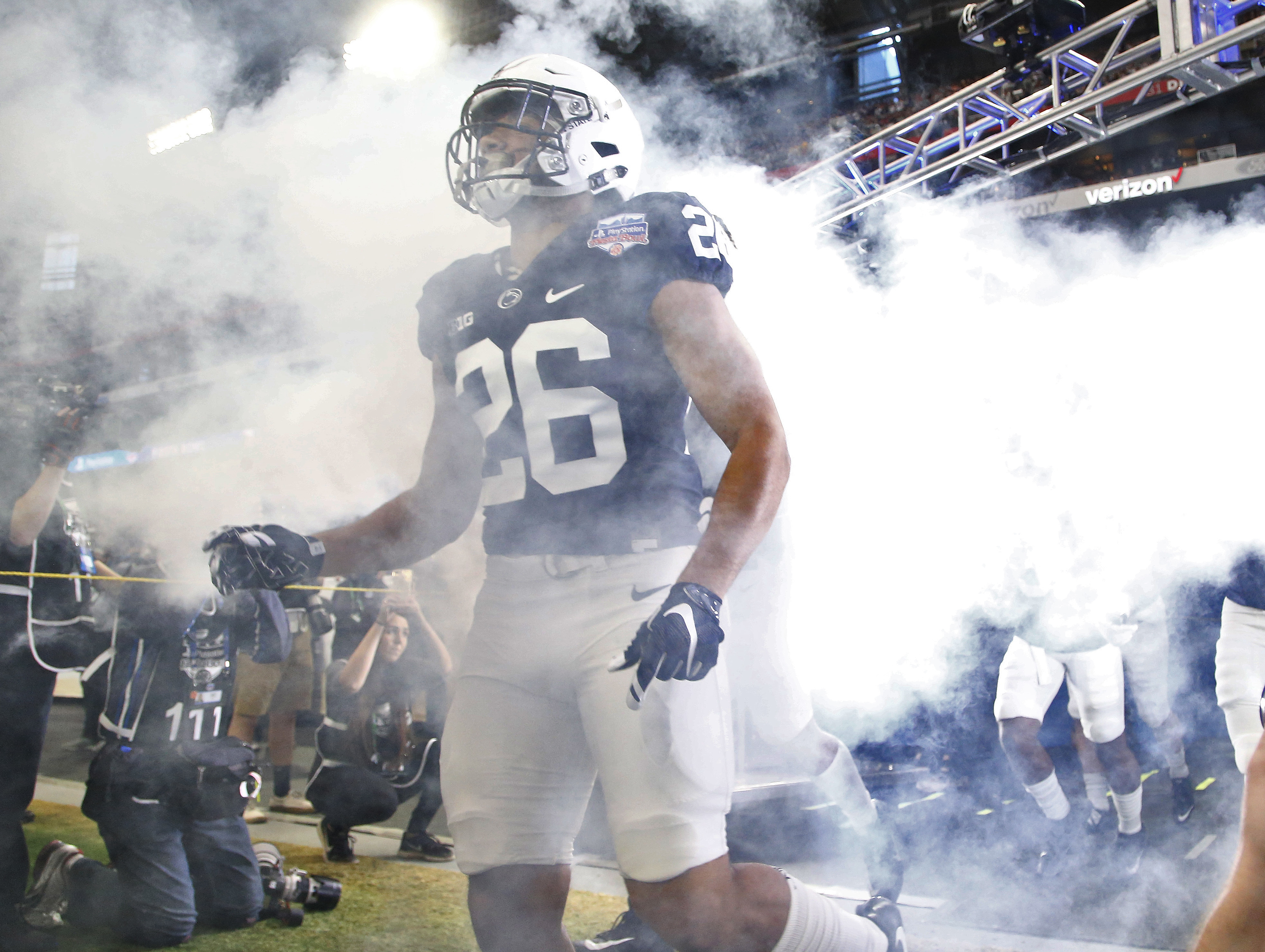 Saquon Barkley rushed for 1,393 yards and 18 touchdowns last season.