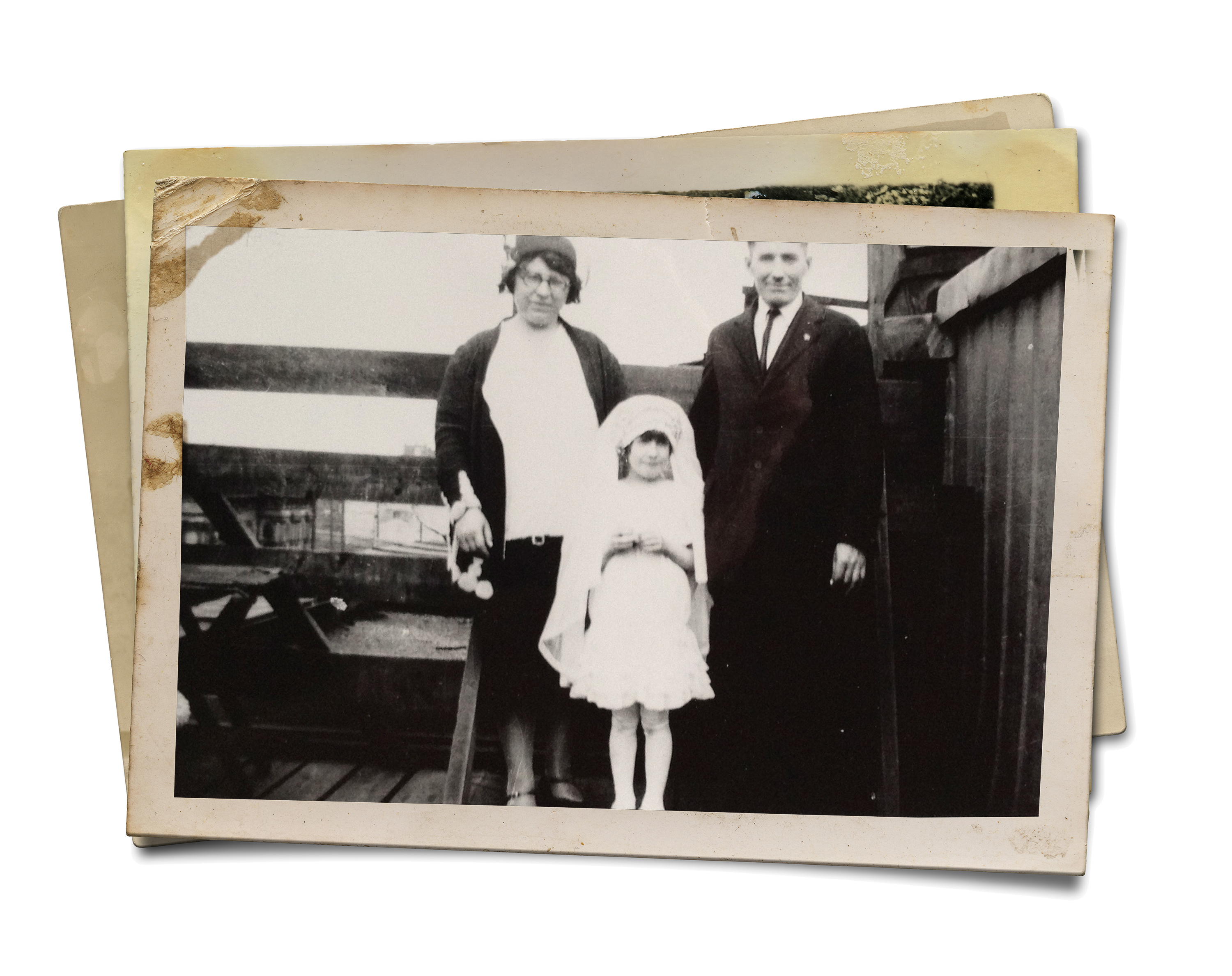 Now on its own in modern Boston, 42 Lomasney was home to waves of immigrant families, including Rose and John Swietlikowski, with daughter Helen.