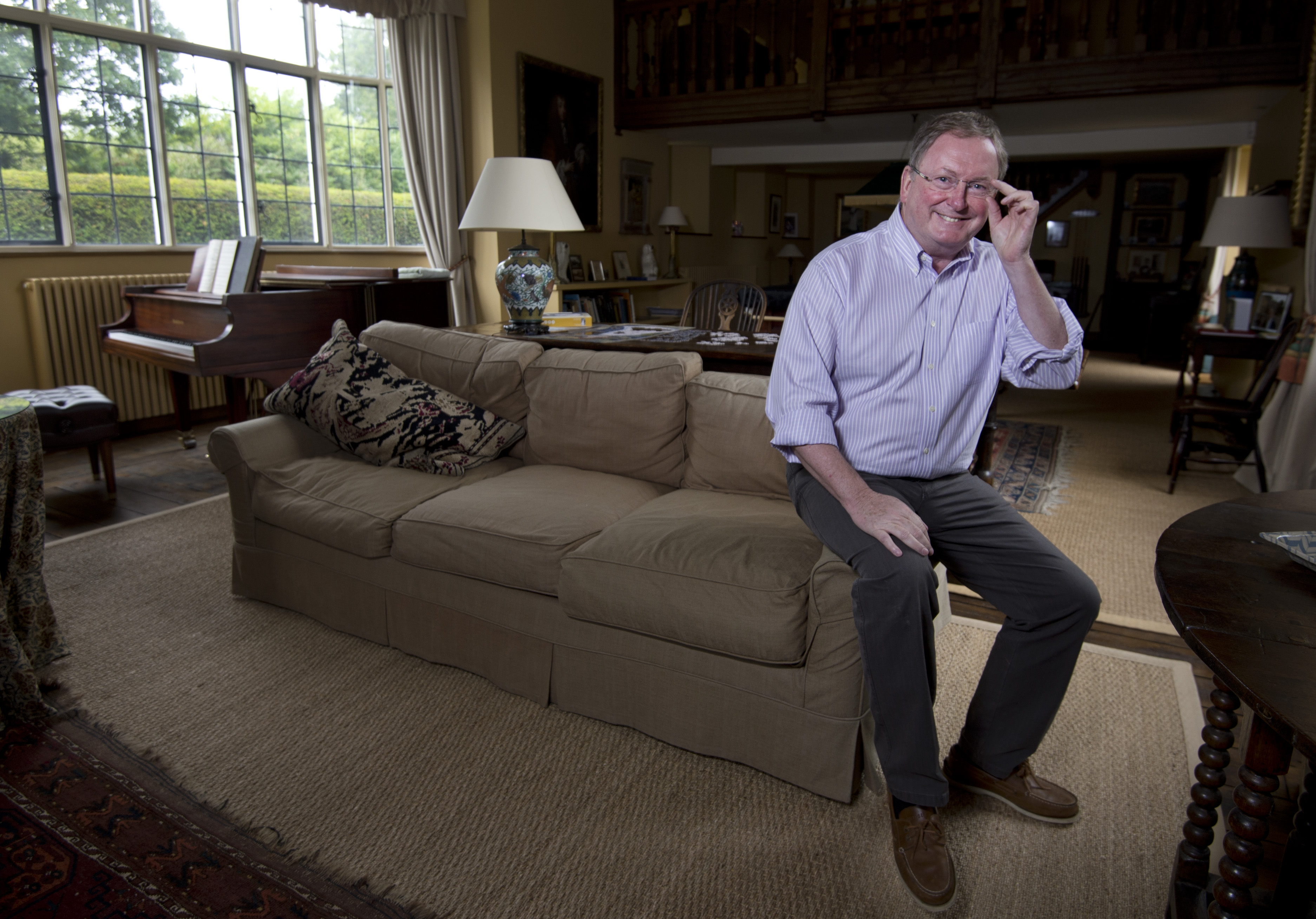 Malcolm Rogers at home in the Cotswolds.