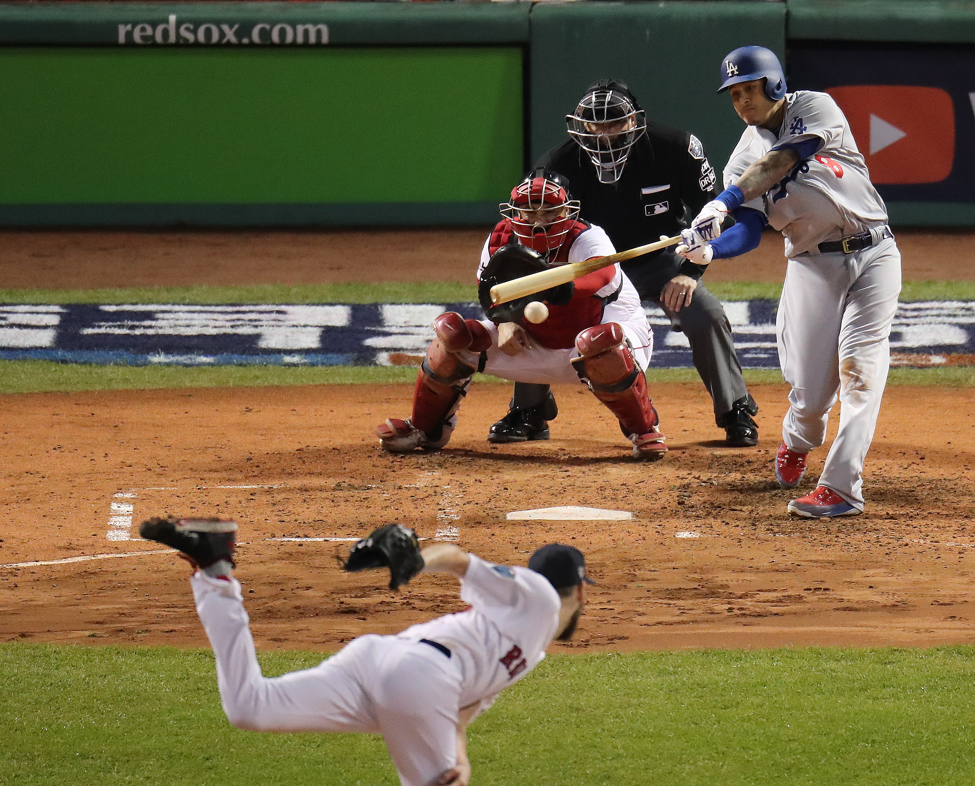 Manny Machado hit an RBI single in the third inning.