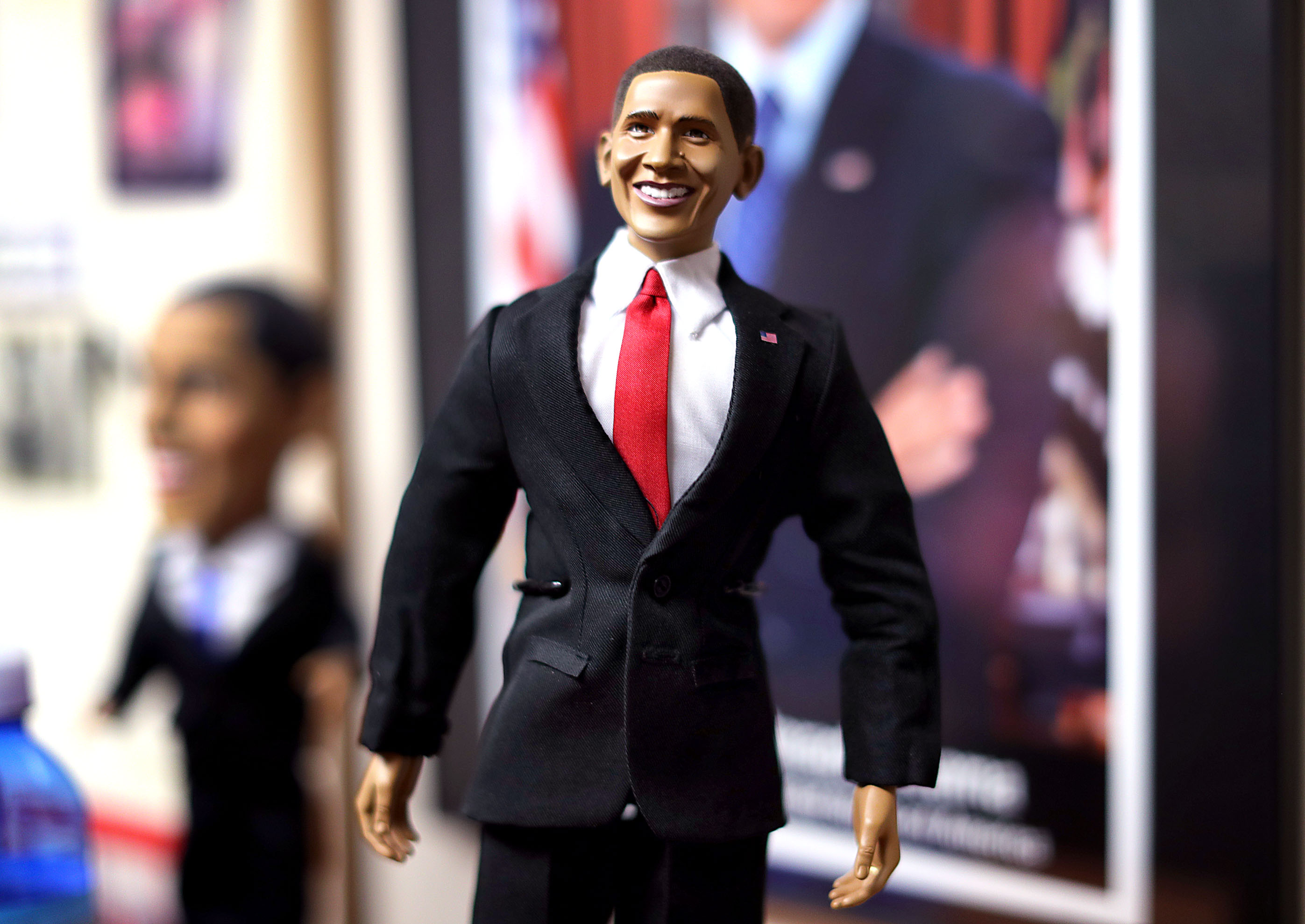 A Barack Obama doll.