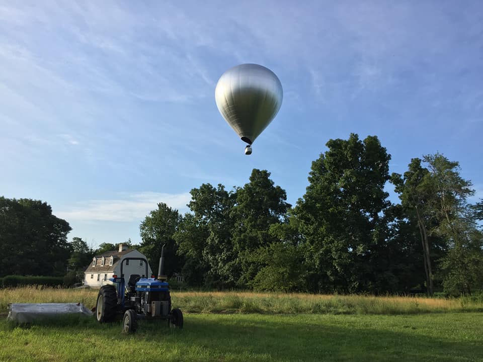 Hot air balloon makes emergency landing on Andover roadway - The