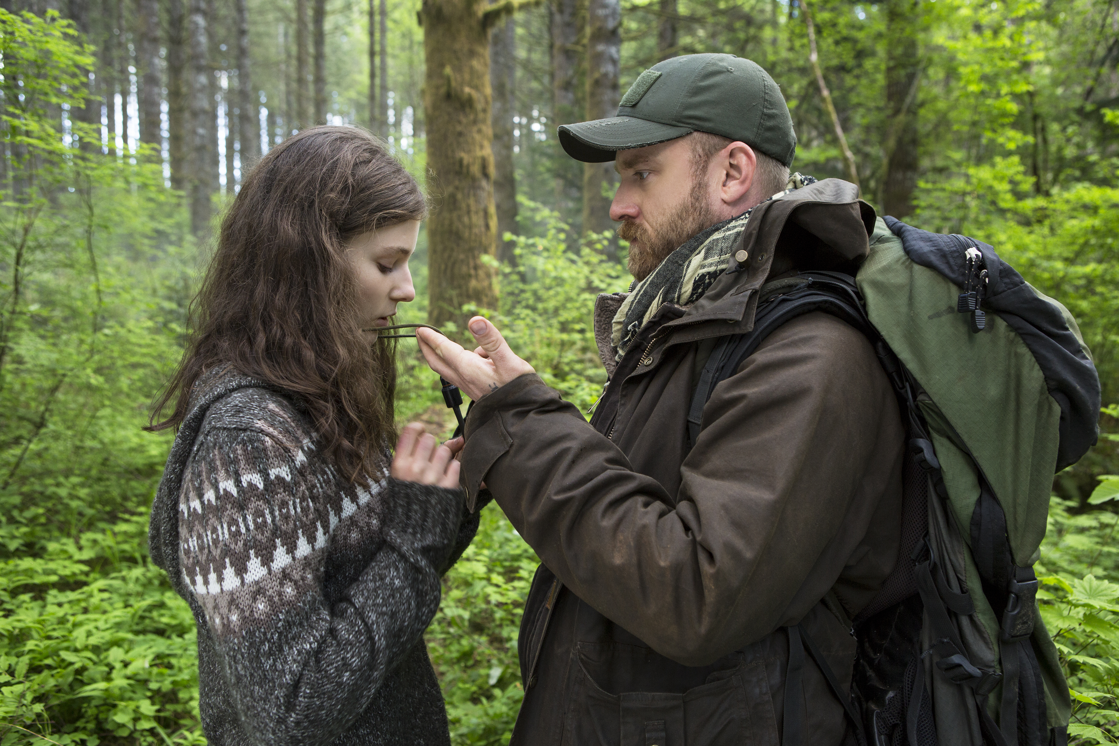 Thomasin McKenzie and Ben Foster in “Leave No Trace.”