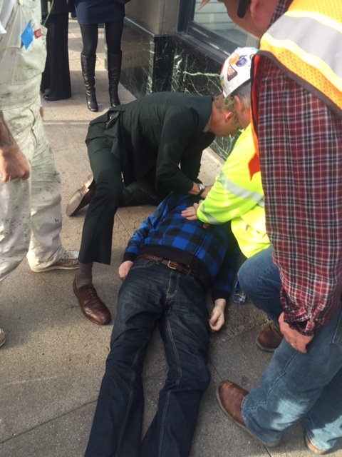 Athenahealth chief executive Jonathan Bush administered CPR to a man in San Francisco.
