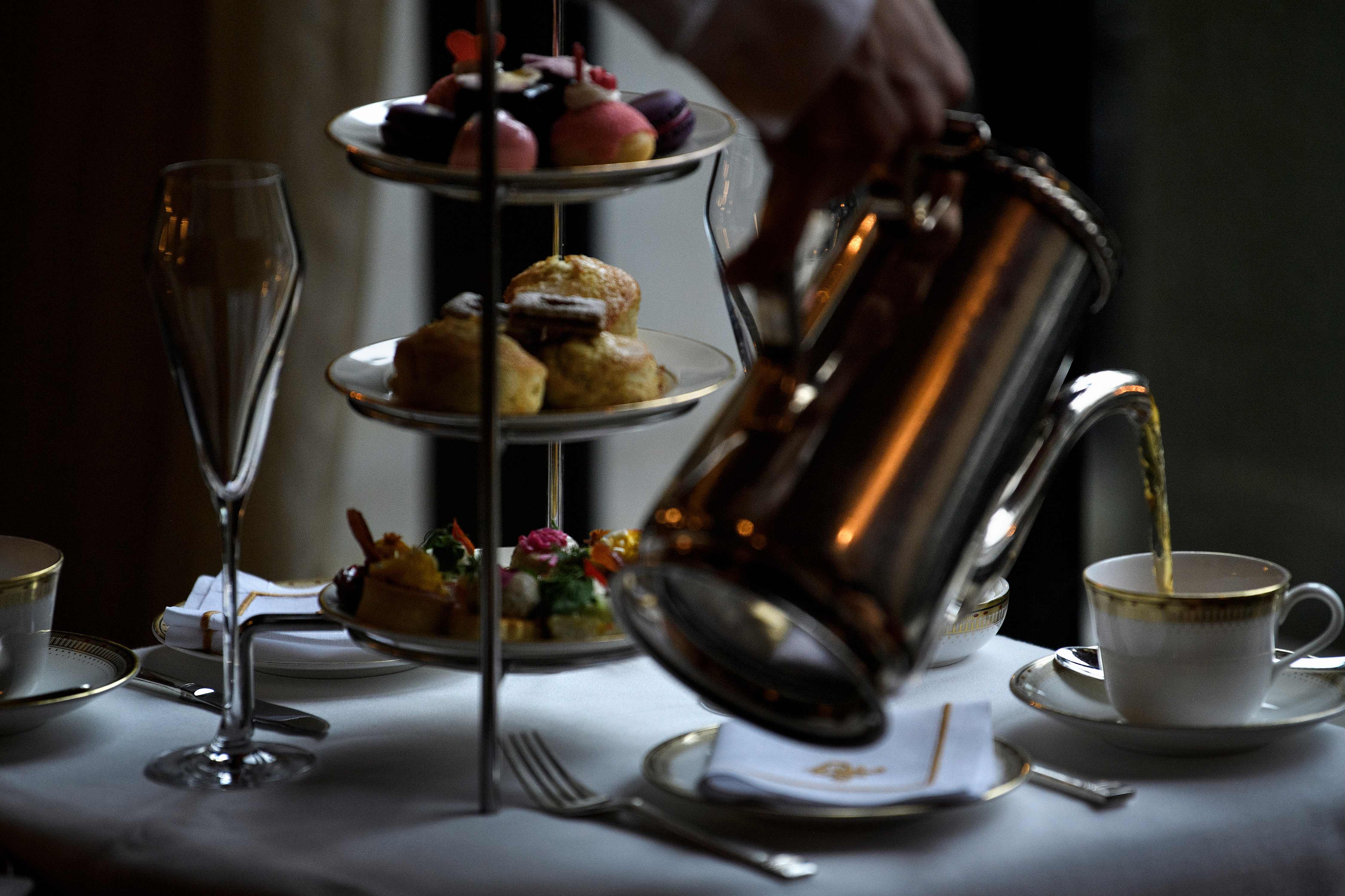 Galentine's Day tea was served at the St. Regis hotel on Tuesday in Washington, D.C.