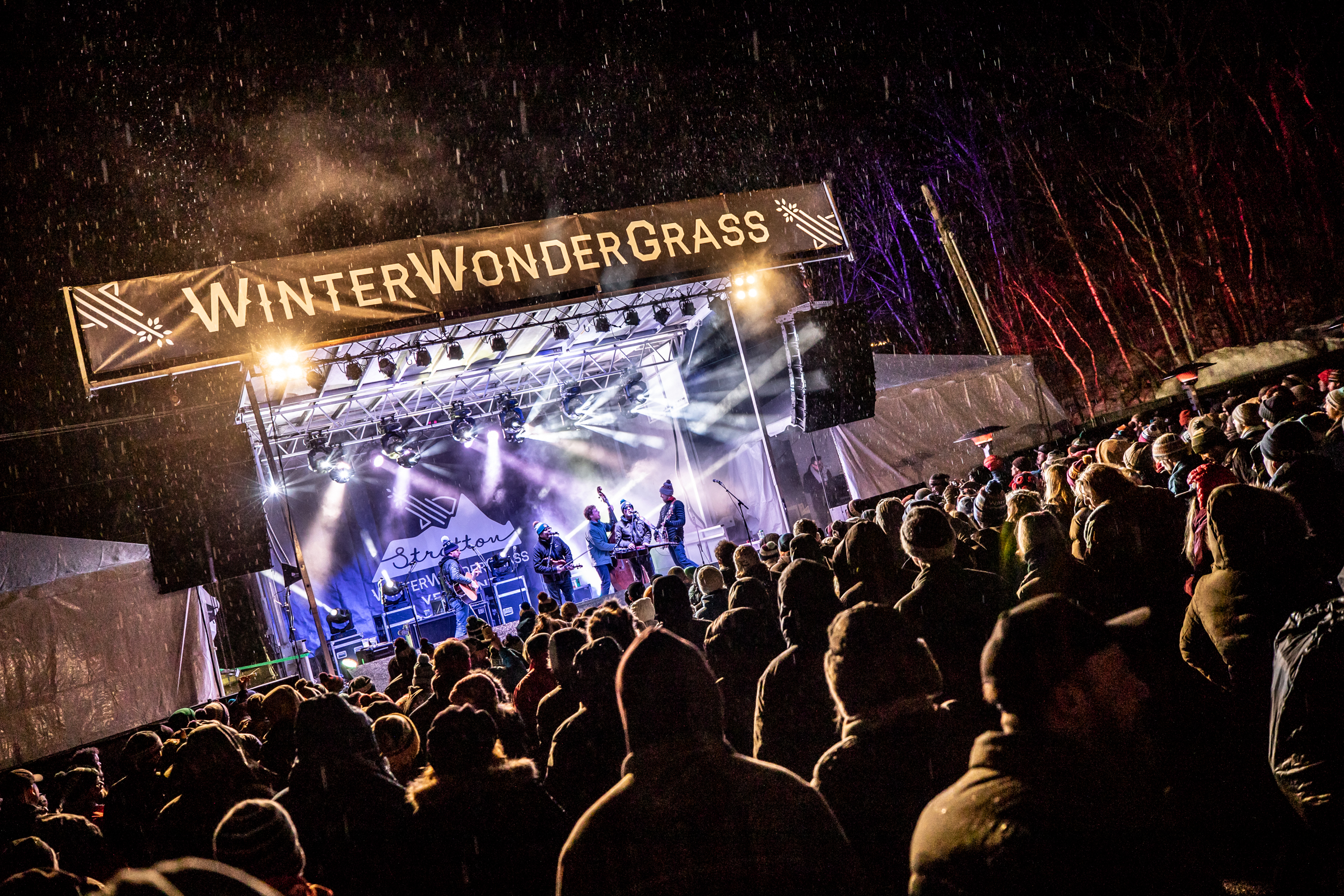 The WinterWonderGrass festival at Stratton Mountain Resort.
