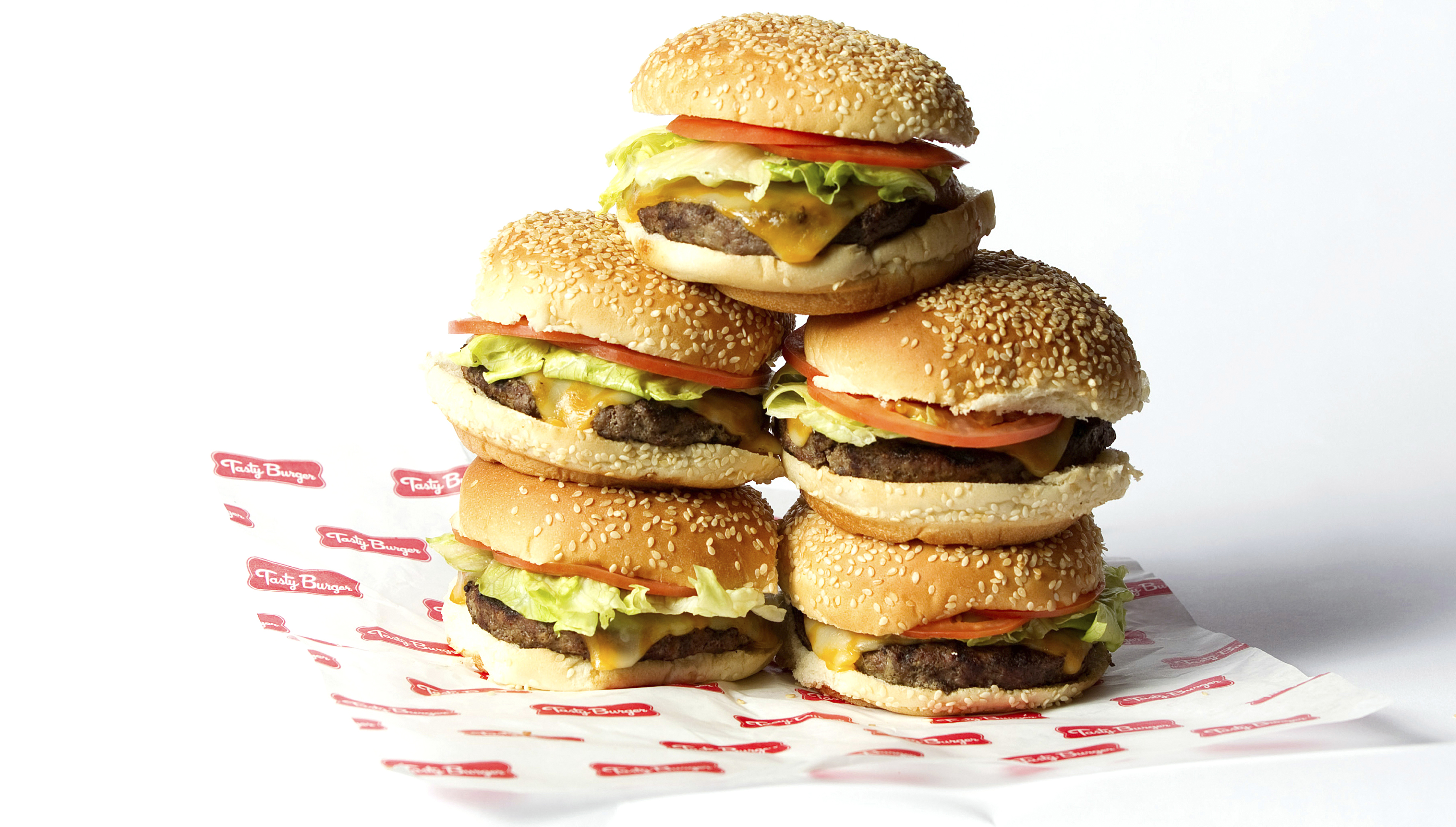 The hamburger at Tasty Burger.