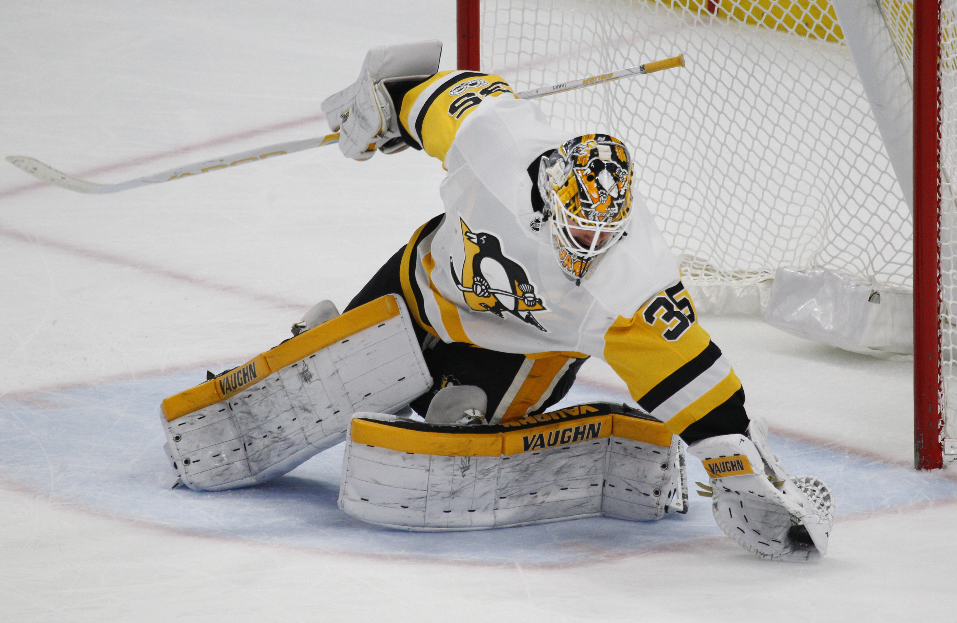 Tristan Jarry has a .929 save percentage in five appearances (four starts) this season.