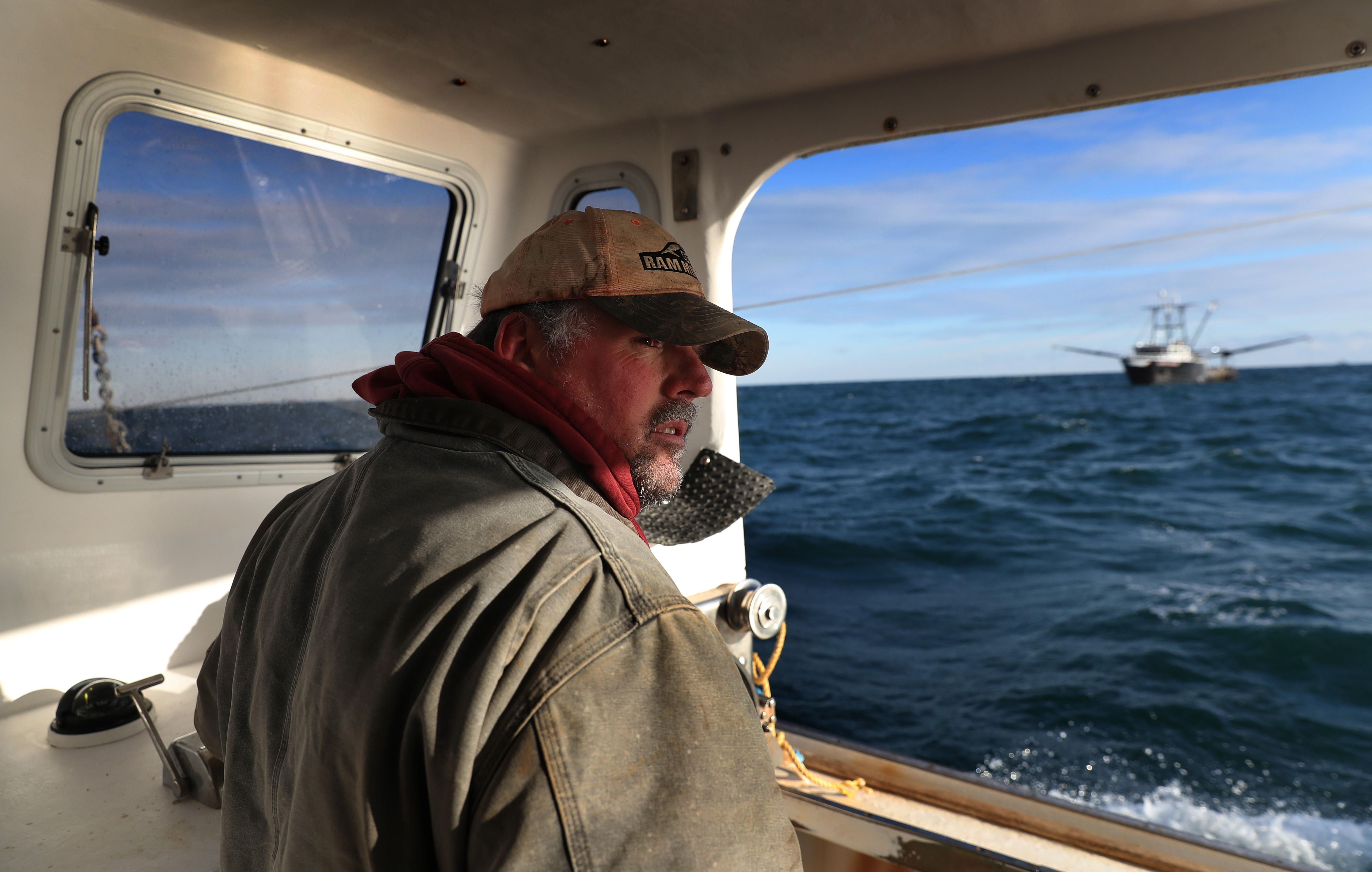 Jim Wotton, captain of Overkill Time, sees a threat from large fishing boats that don’t have quotas.