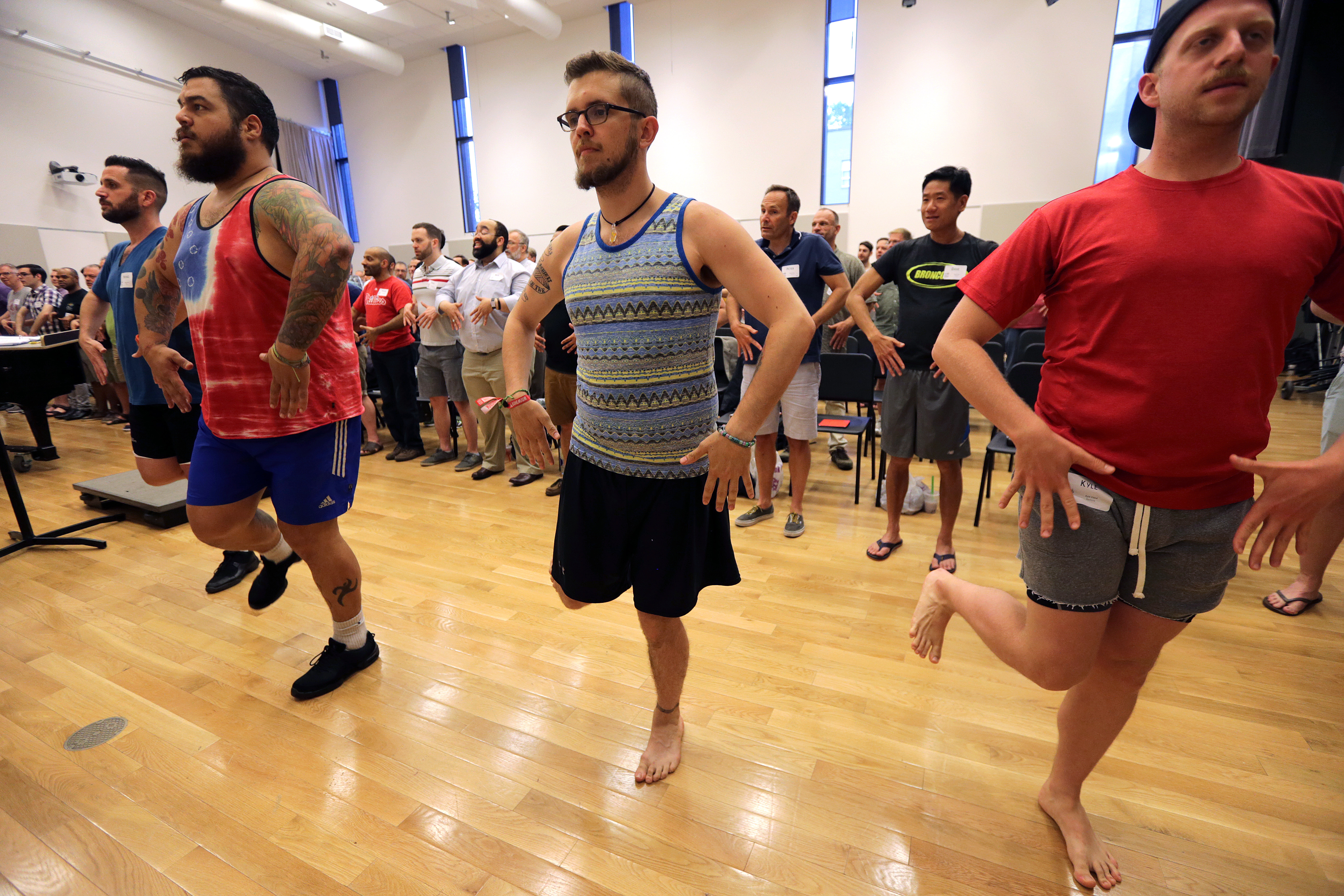 The Boston Gay Men’s Chorus, with about 175 singers, has been rehearsing for several weeks and also receiving cultural training on life in Israel.