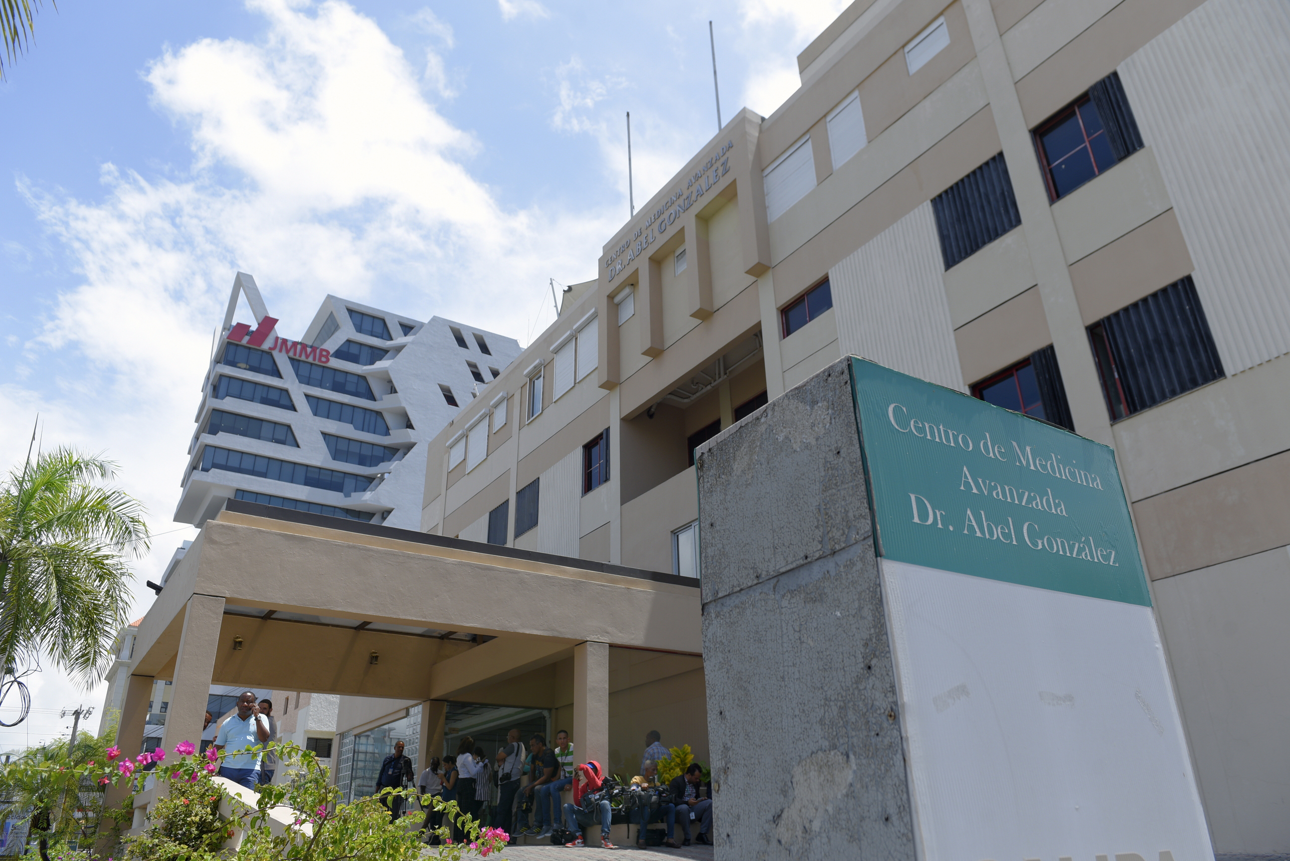 The hospital where David Ortiz was being treated in the Dominican Republic on Monday.