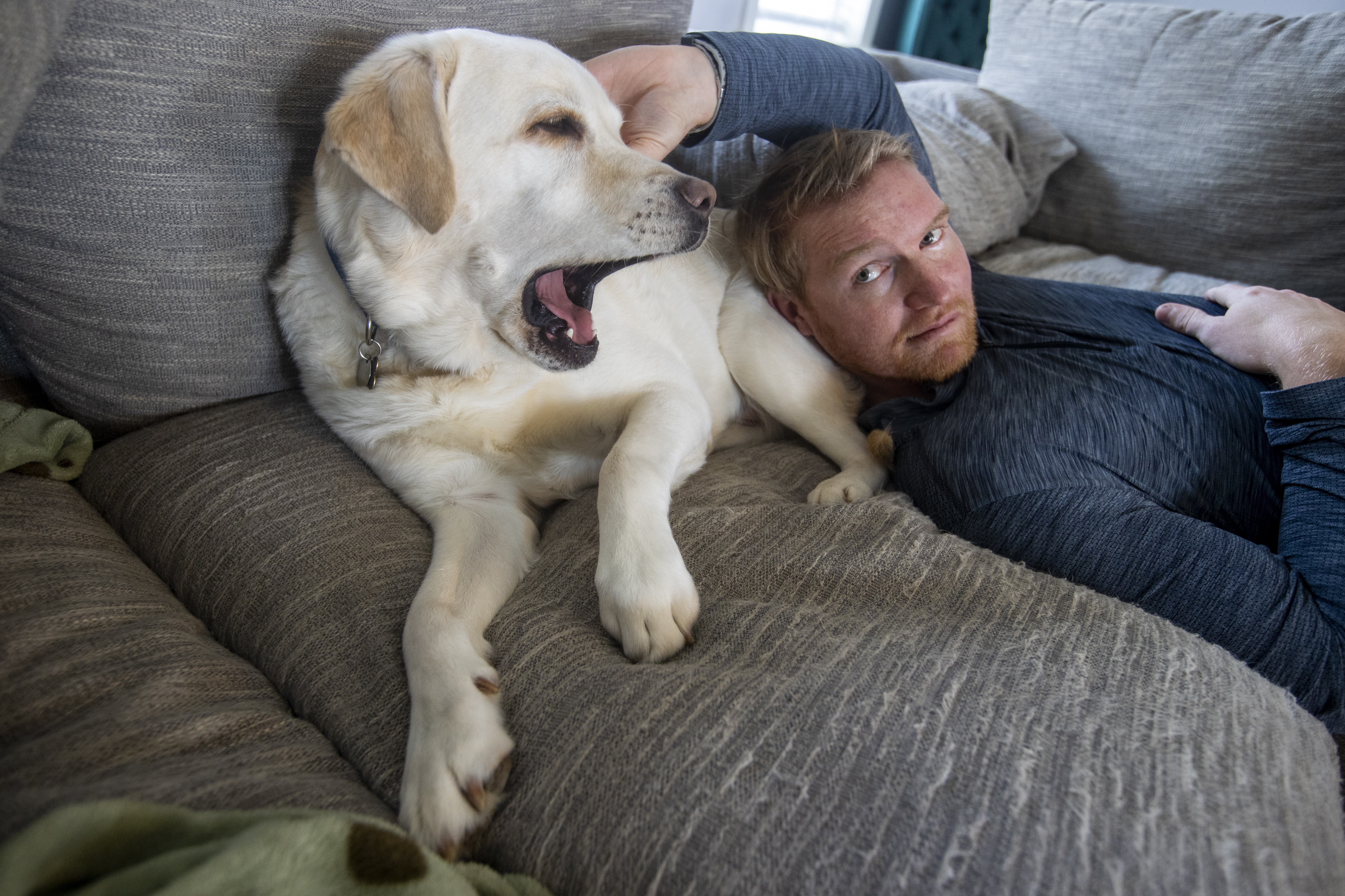 Westmoreland with one of his loved ones, Petey.