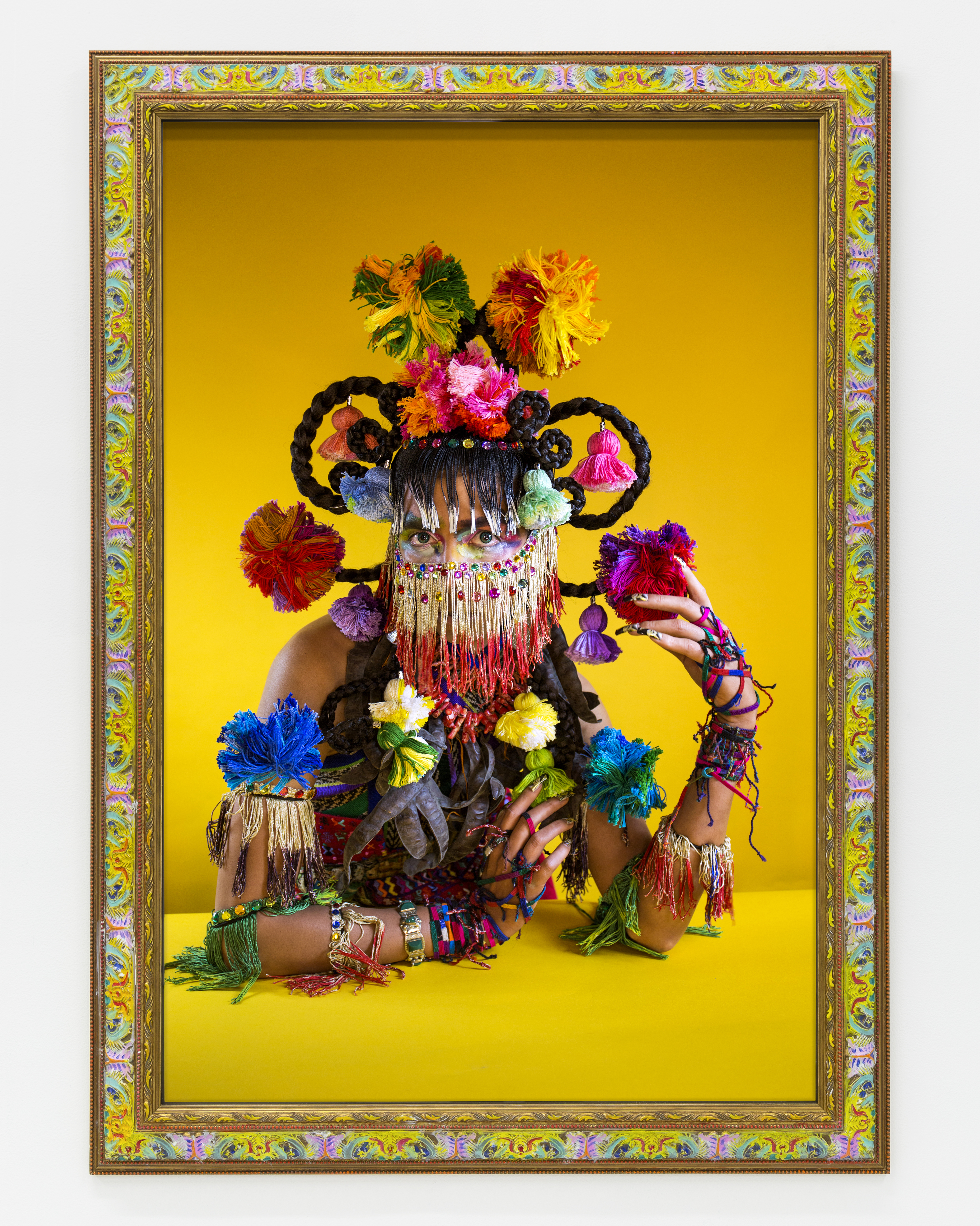 Martine Gutierrez’s “Demons, Xochiquetzal, ‘Flower Quetzal Feather,’ p95 from Indigenous Woman”