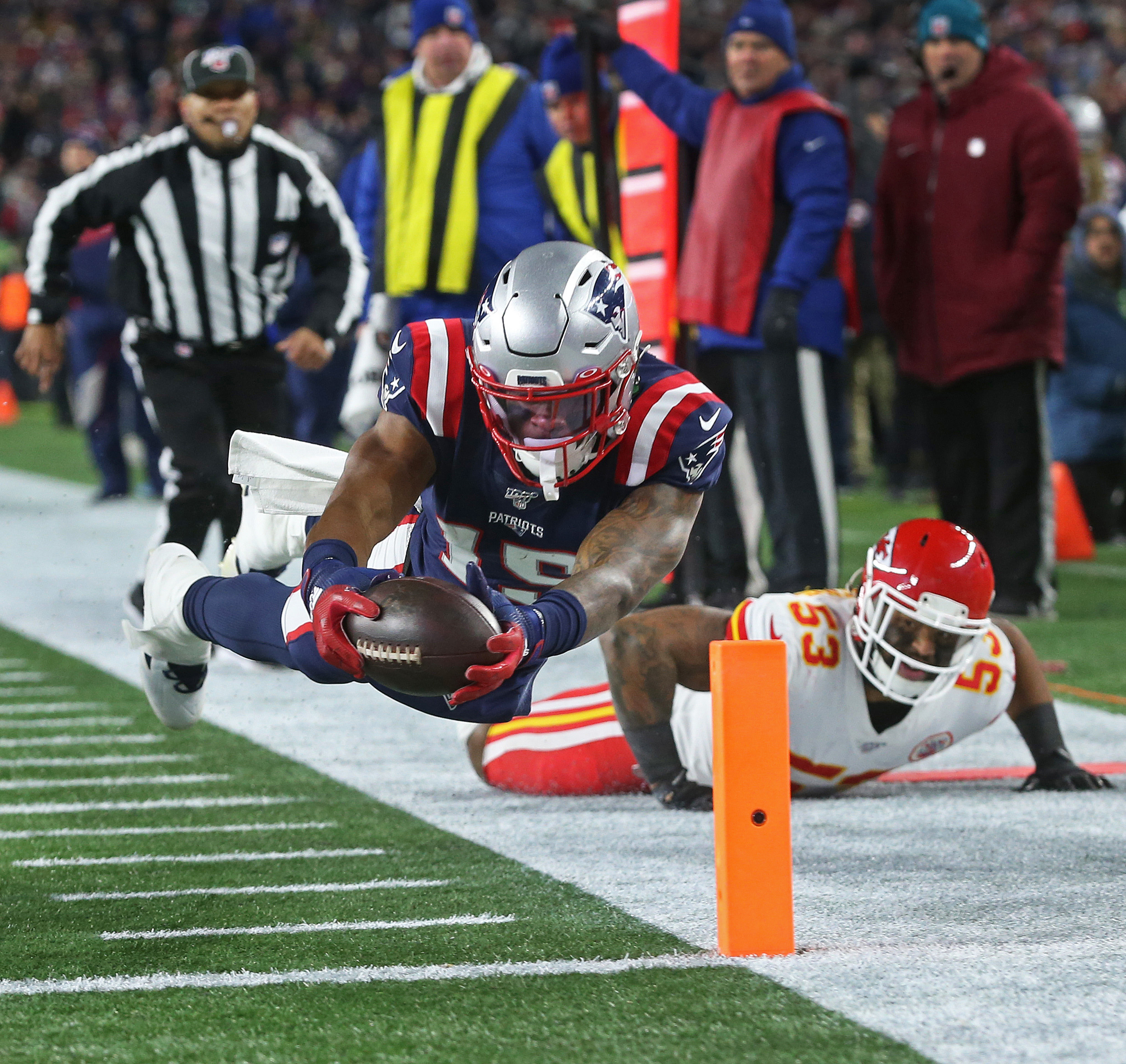 N'Keal Harry finished his rookie year with 12 catches.