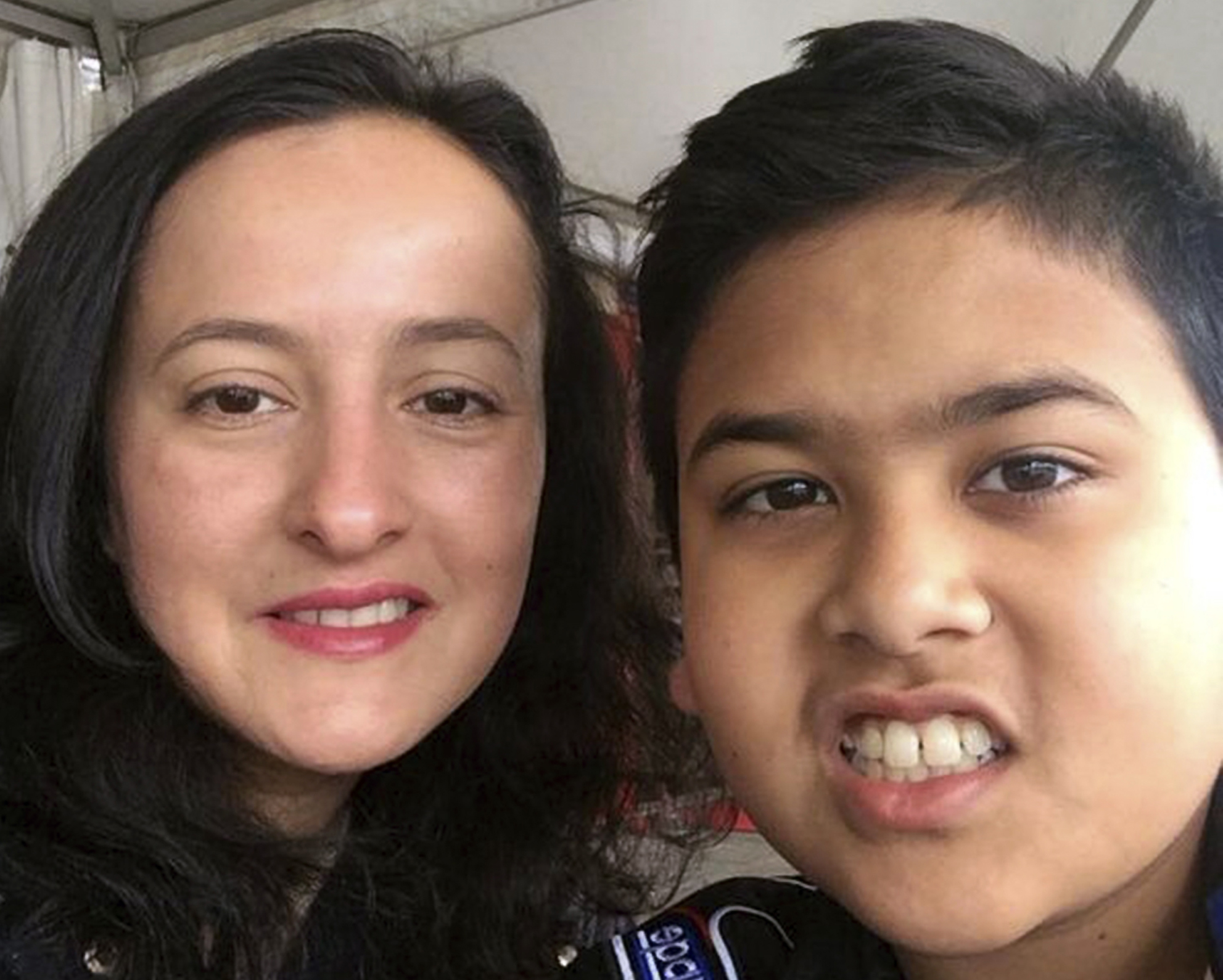 Miguel Panduwinata (right) posed his mother Samira Calehr. Miguel and his brother Shaka Panduwinata were killed aboard Malaysia Airlines Flight 17.