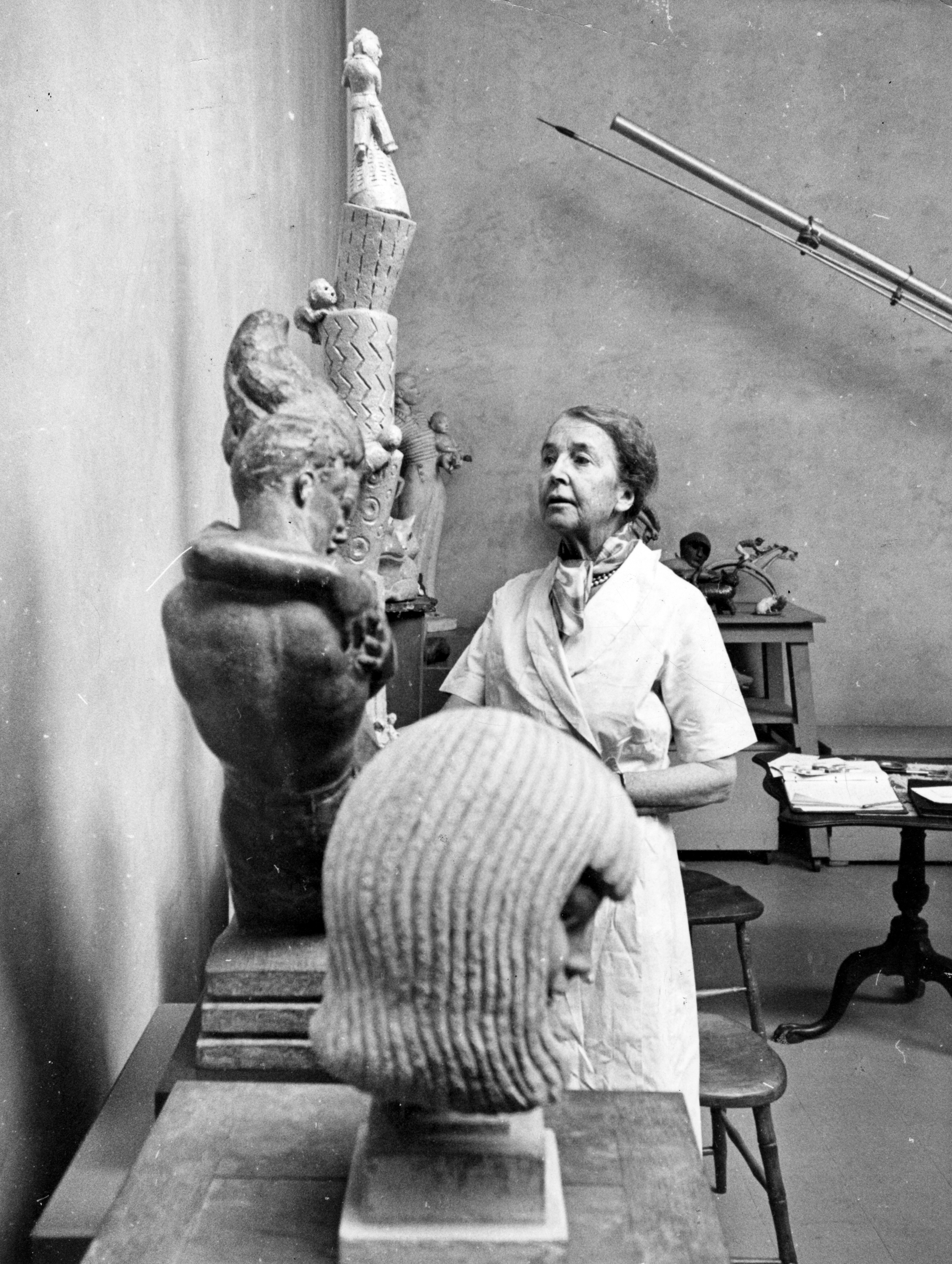 Sculptor and philanthropist Amelia Peabody in 1962.