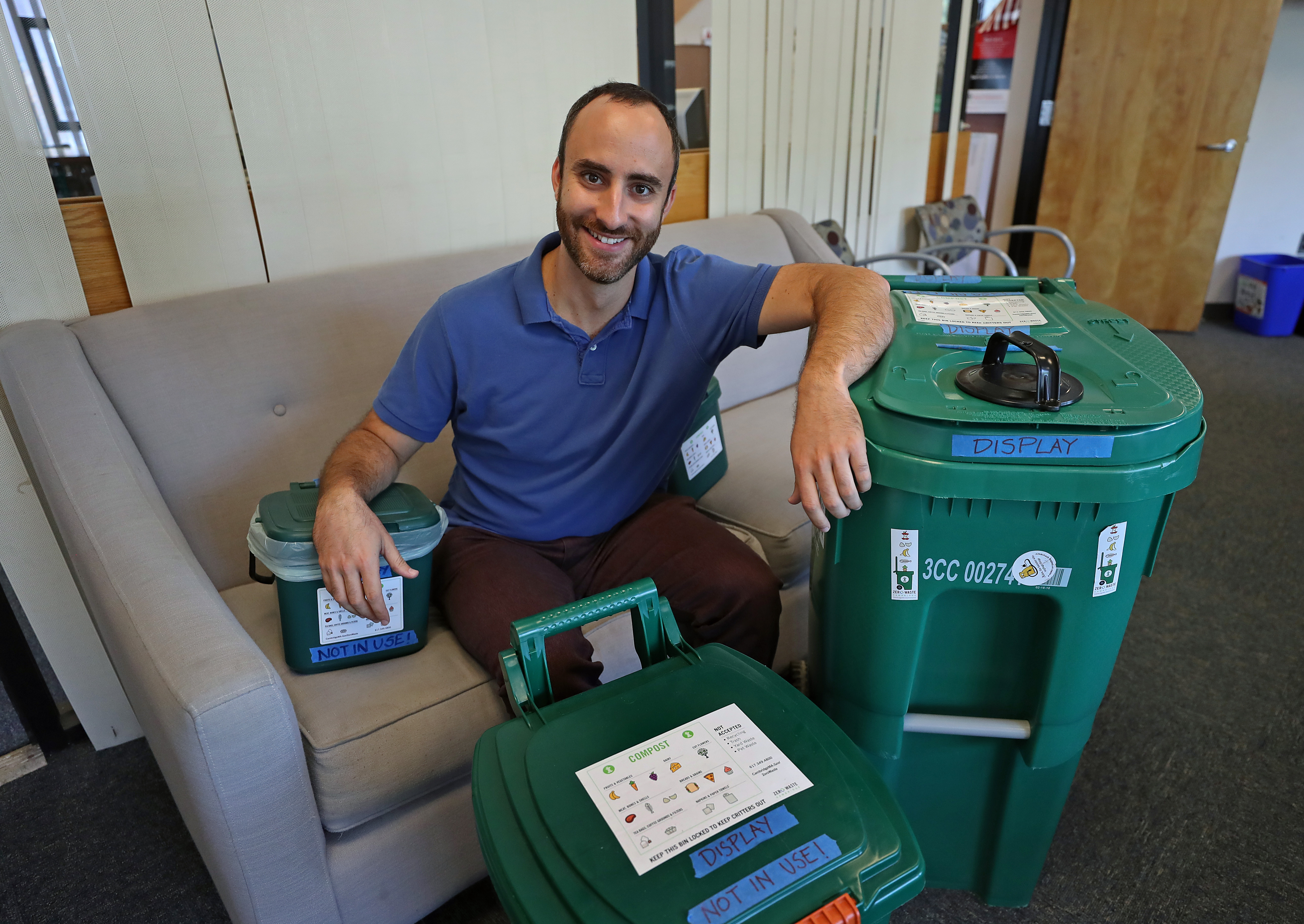 Michael Orr, recycling director for city of Cambridge, estimates about 40 percent of the city’s trash can be composted.