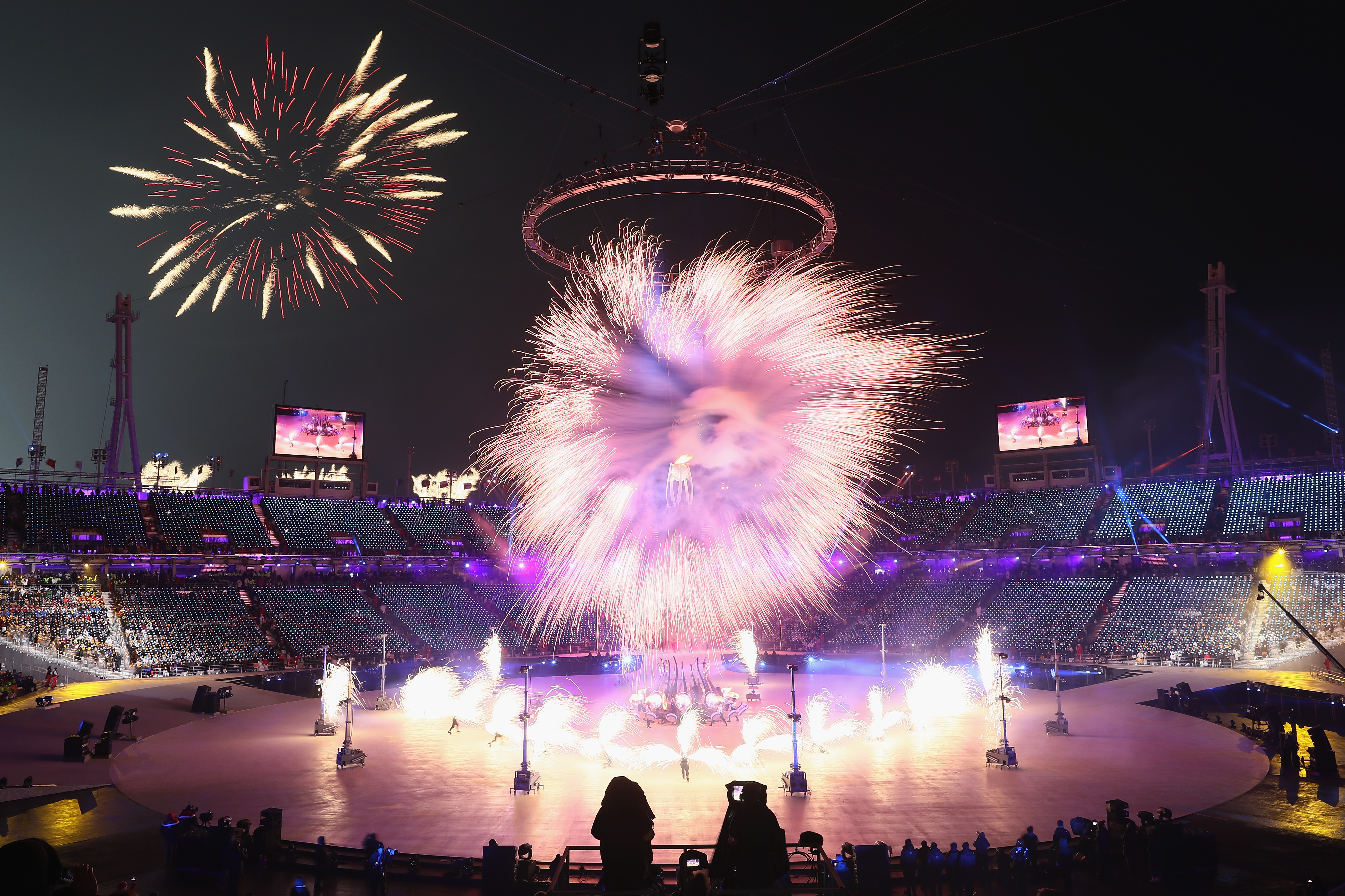 The opening ceremony for the 2018 Winter Olympics in PyeongChang, South Korea, in February.
