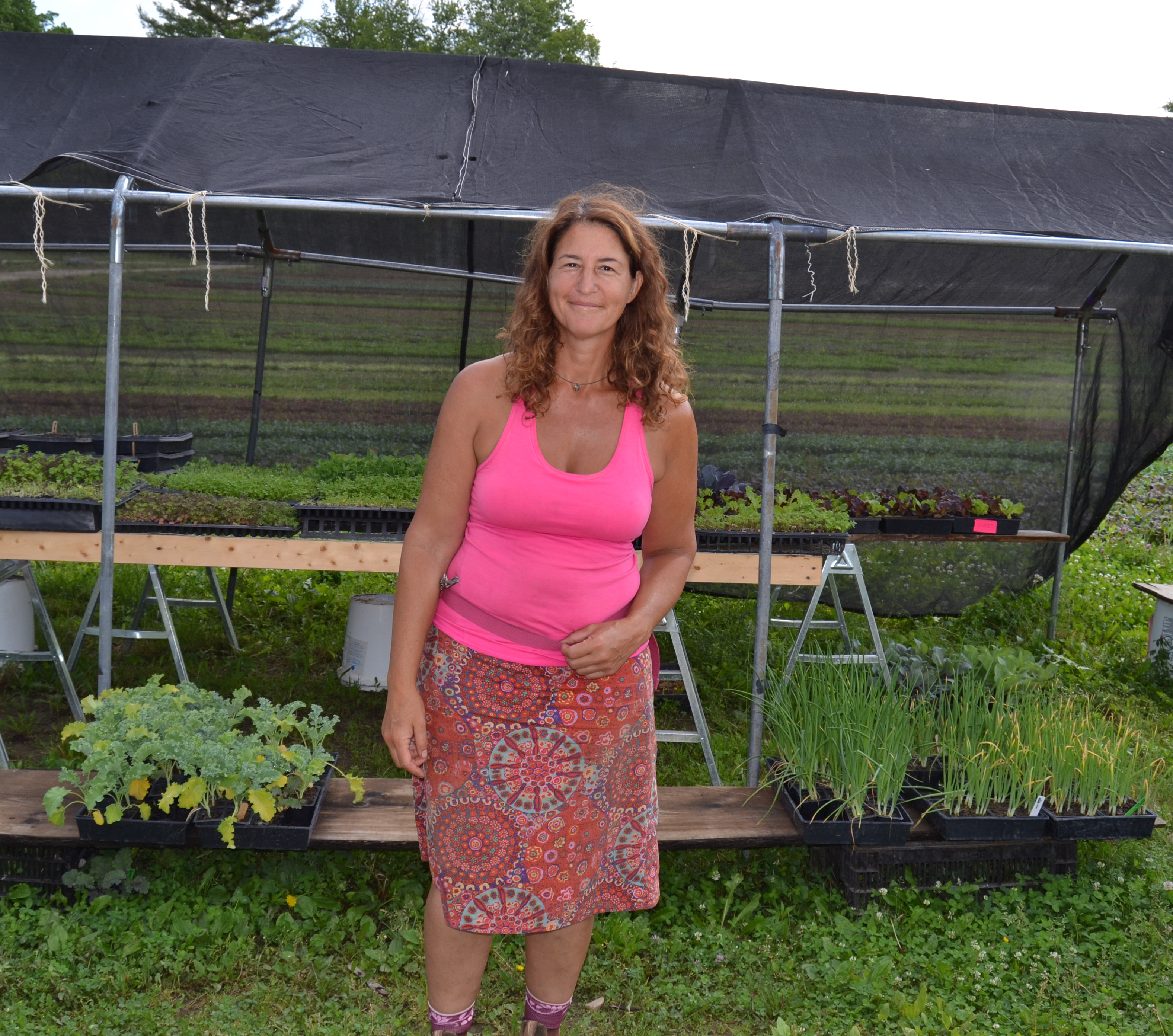 Laura Meister, owner of the Farm Girl Farm, grows a variety of vegetables to sell to local chefs and at farmer’s markets.